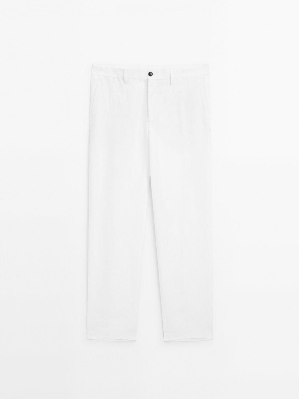 마시모두띠 경량 100 린넨 팬츠 0063/263 WHITE - 상세 이미지 5