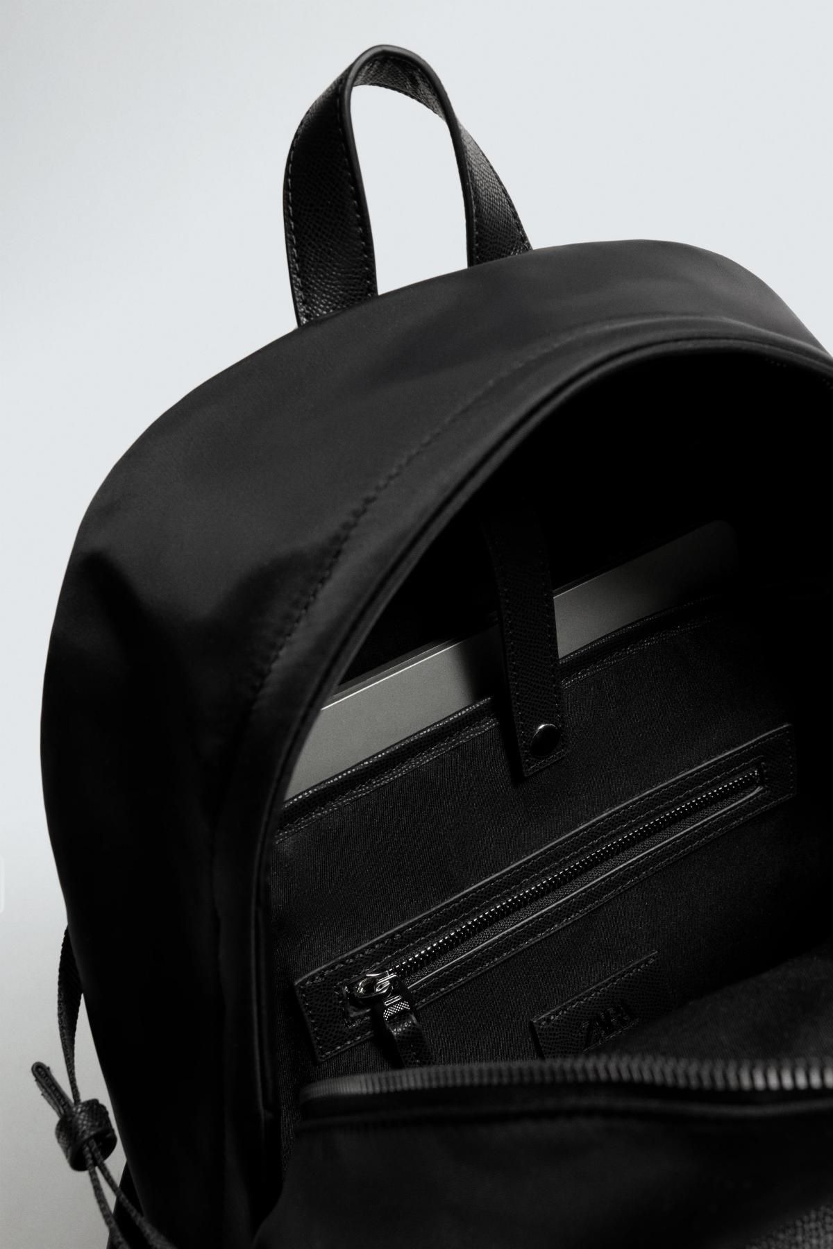 자라 테크니컬 멀티포켓 블랙 백팩 3221/620 BLACK - 상세 이미지 4