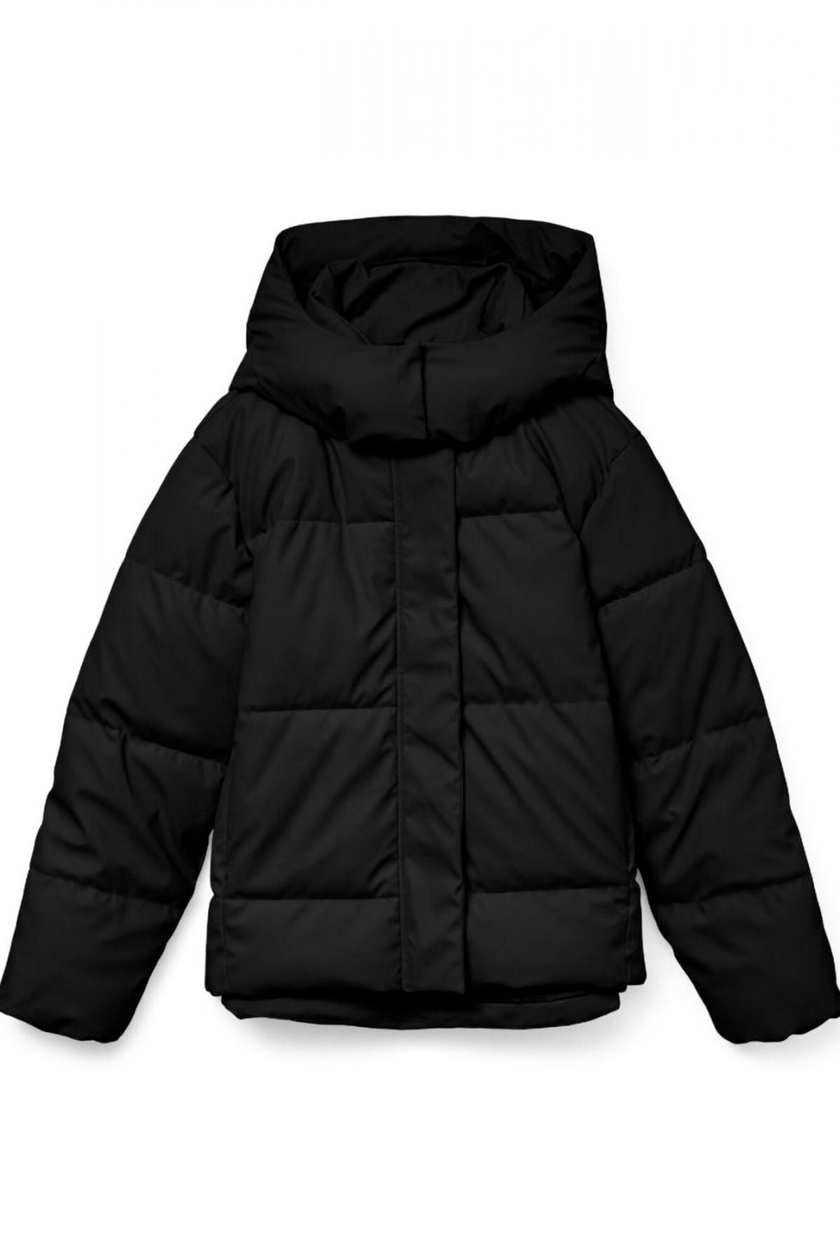 베로모다 테크니컬 숏패딩 코트 후드 블랙 여성 7930212 NEGRO - 메인 이미지