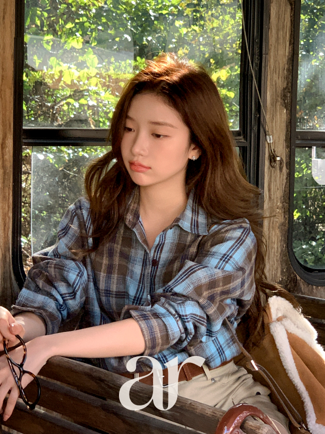 [자체제작] Petite Note No.21 코티지 피치기모 루즈핏 컬러 체크 셔츠 bs8499 - 상세 이미지 2