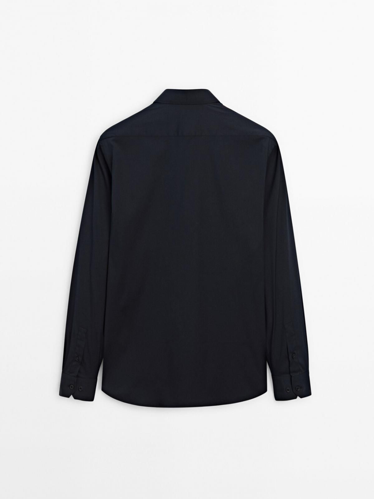 마시모두띠 슬림핏 스트레치 셔츠 0104/664 NAVY BLUE - 상세 이미지 3