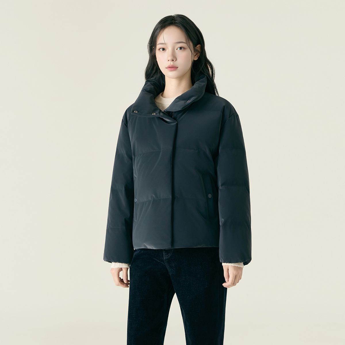 로엠 벨벳 숏다운 RMJDF4CR13 - 상품 이미지