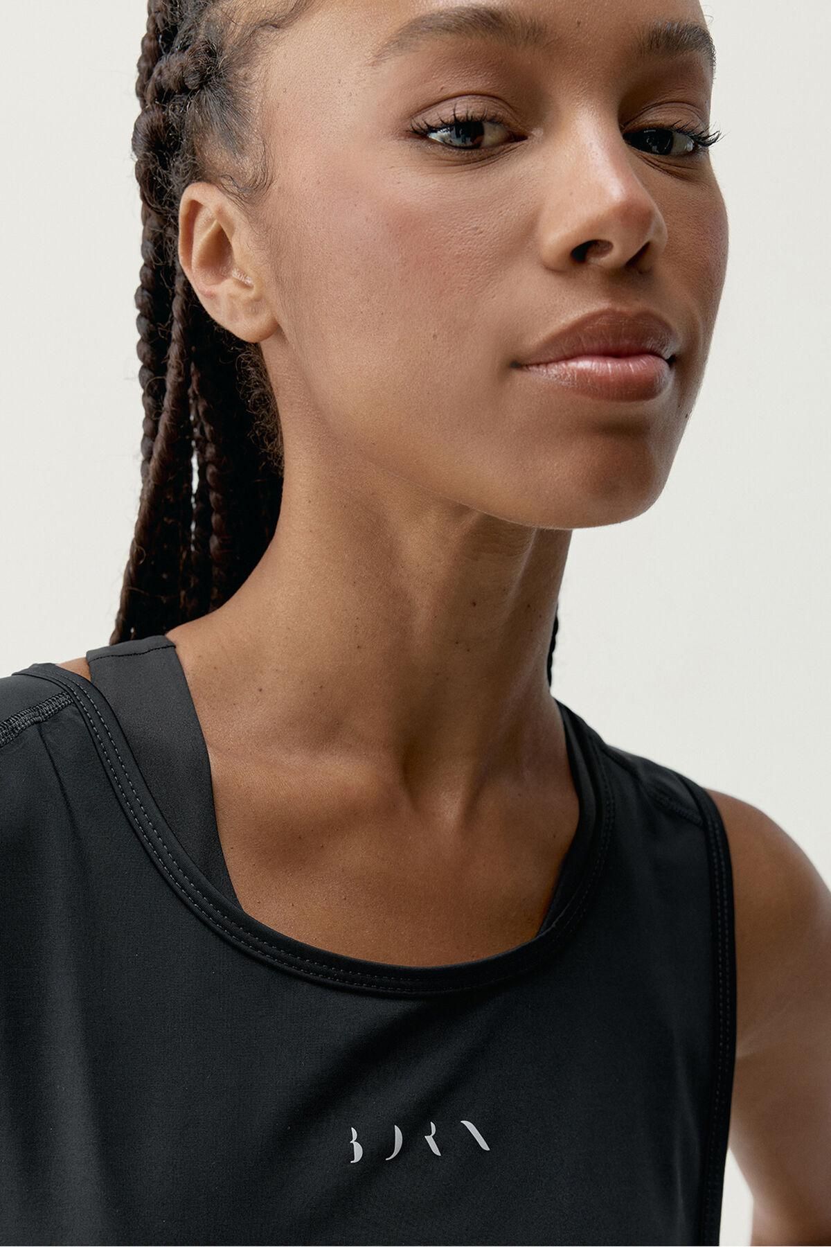 본리빙요가 테크니컬 민소매 티셔츠 블랙 8182784 NEGRO - 상세 이미지 3