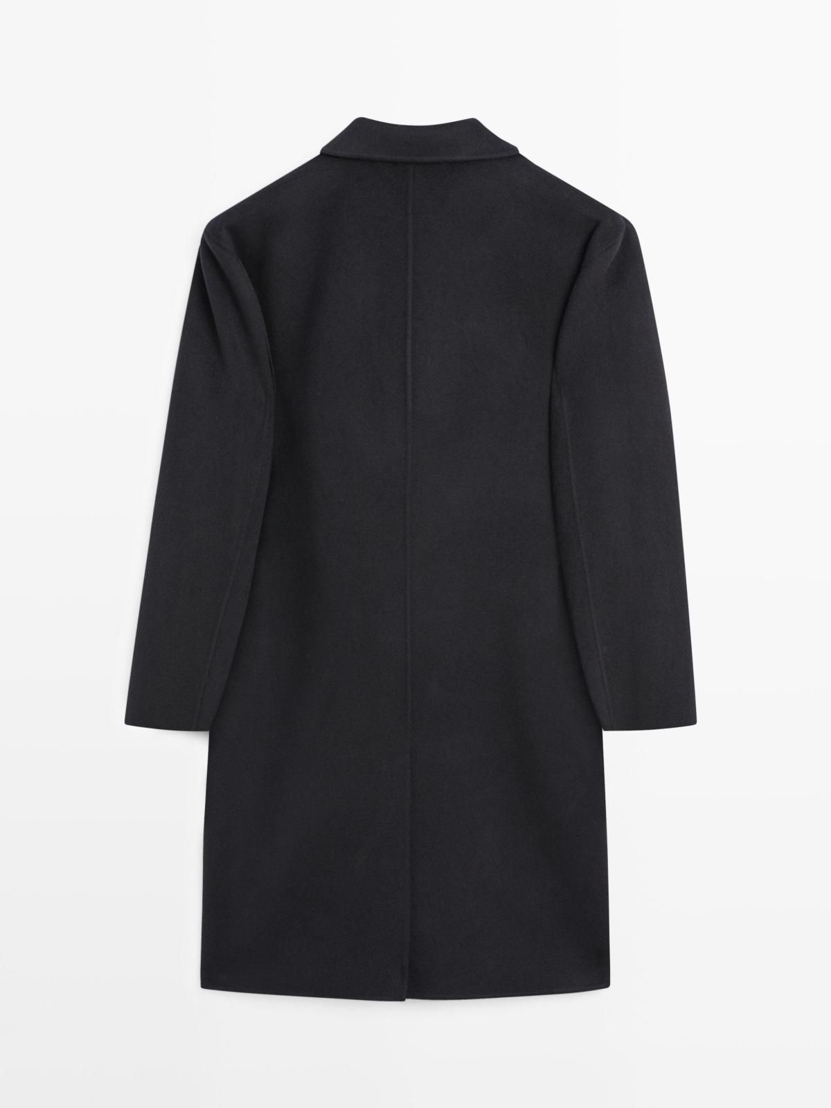 마시모두띠 프리미엄 캐시미어 싱글 롱 코트 2894/386 NAVY BLUE 이미지 7