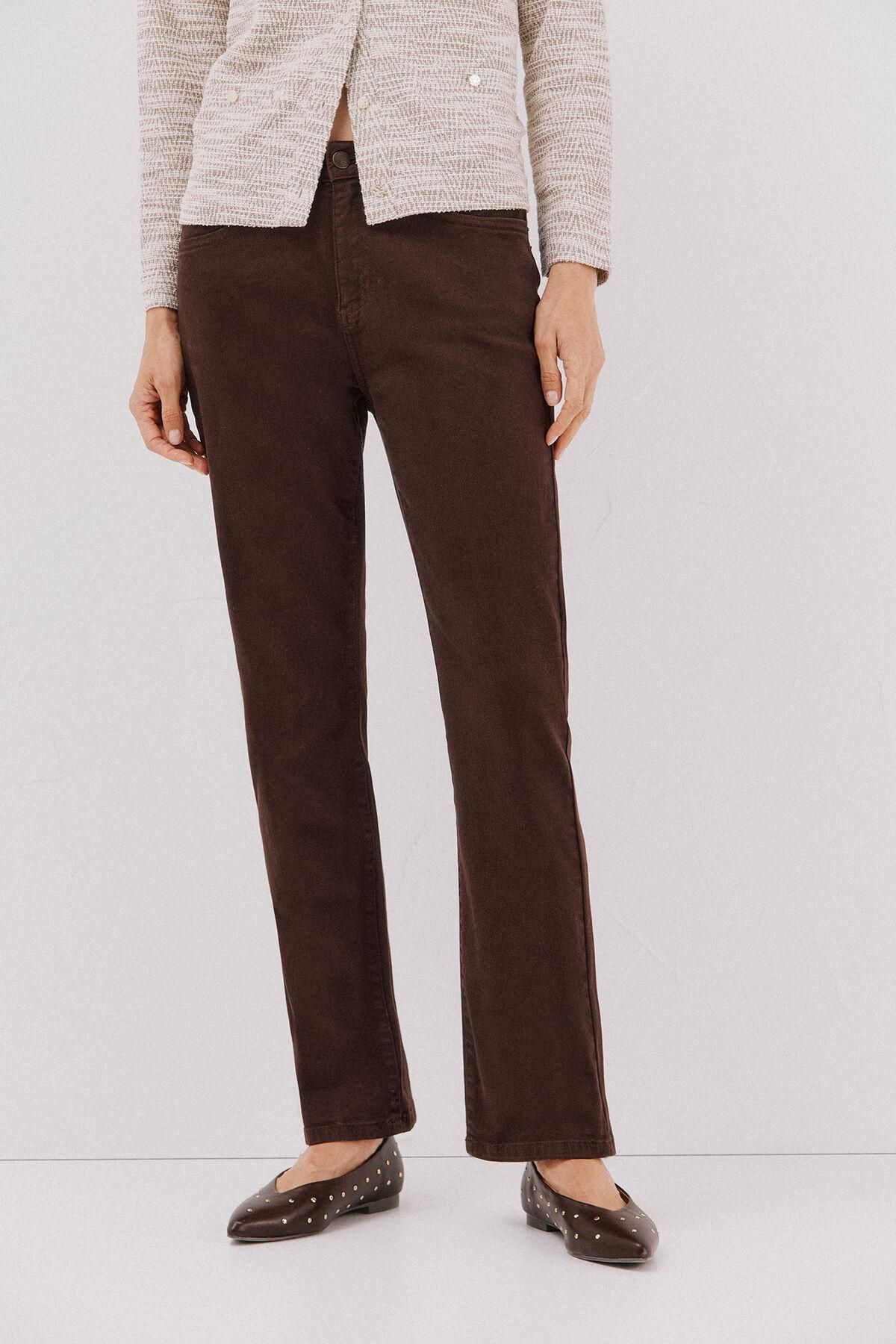 꼬르떼피엘 데일리 스트레이트핏 브라운 데님 청바지 8141299 MARRON OSCURO - 상품 이미지