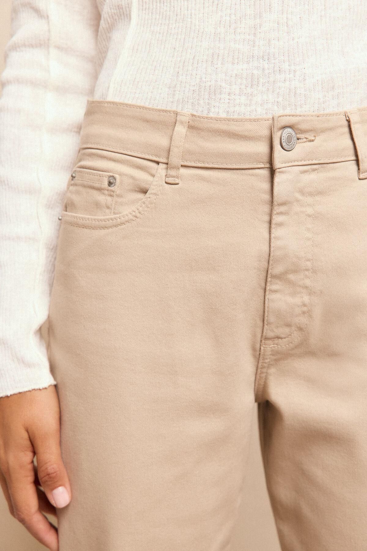 슬로우러브 컴포트 베이지 부츠컷 슬림핏 데님 팬츠 5942229 MARFIL - 상세 이미지 4