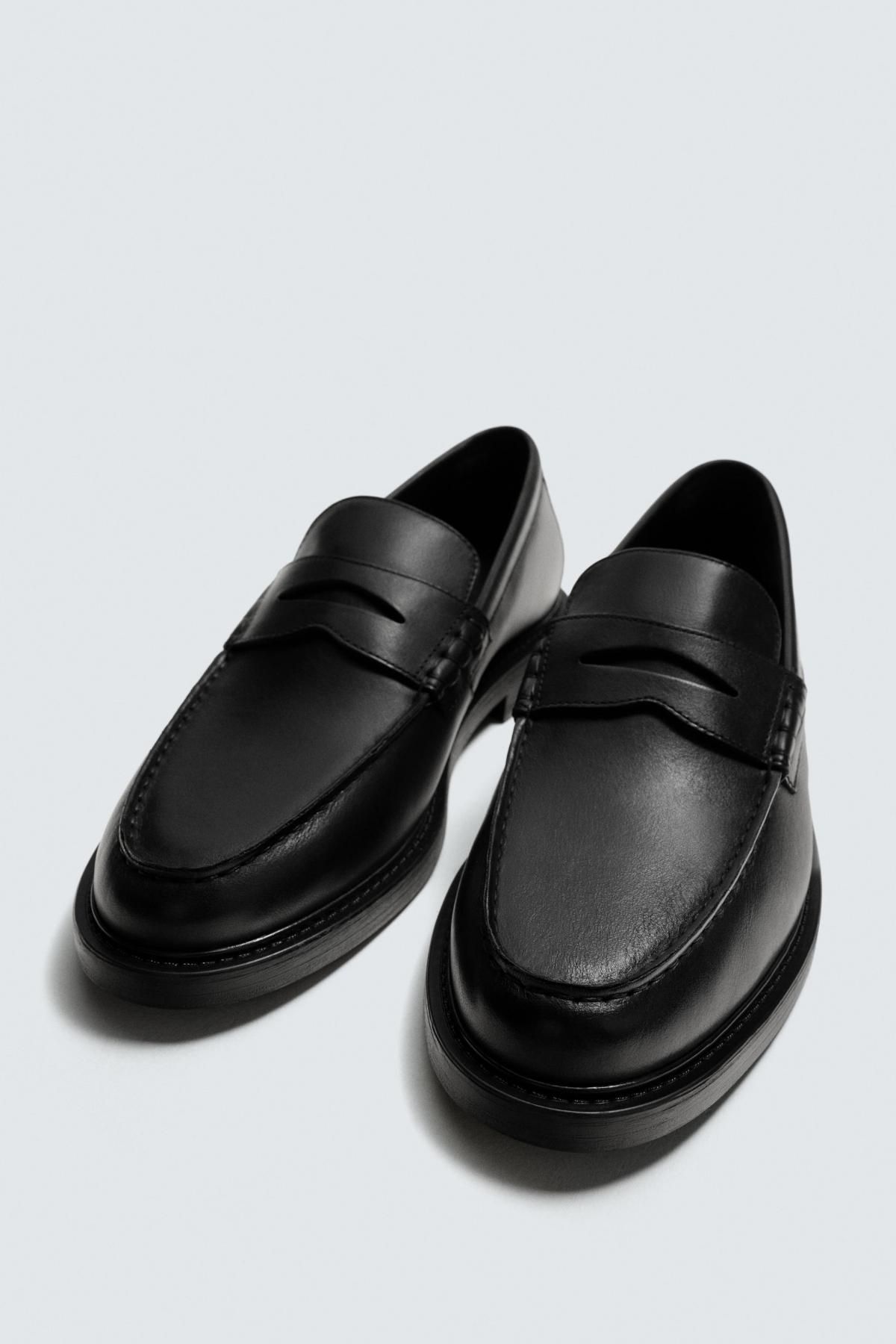 자라 클래식 레더 페니 로퍼 2664/620 BLACK - 상세 이미지 2