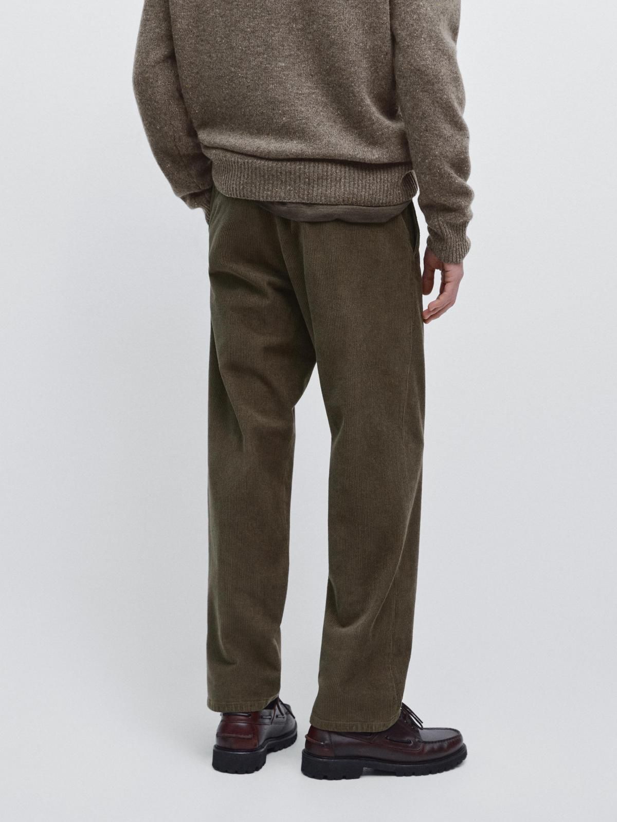 마시모두띠 코듀로이 스트레이트핏 밴딩 팬츠 0065/009 BROWN - 상세 이미지 4
