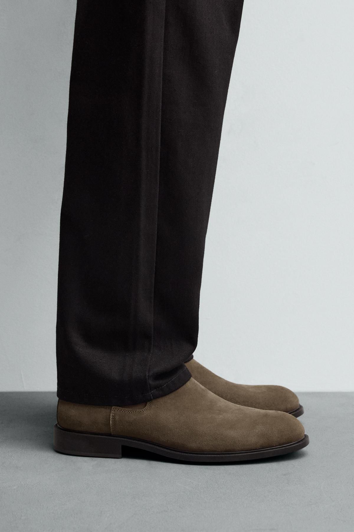 자라 스웨이드 레더 첼시부츠 2003/620 TAUPE GREY - 상세 이미지 2
