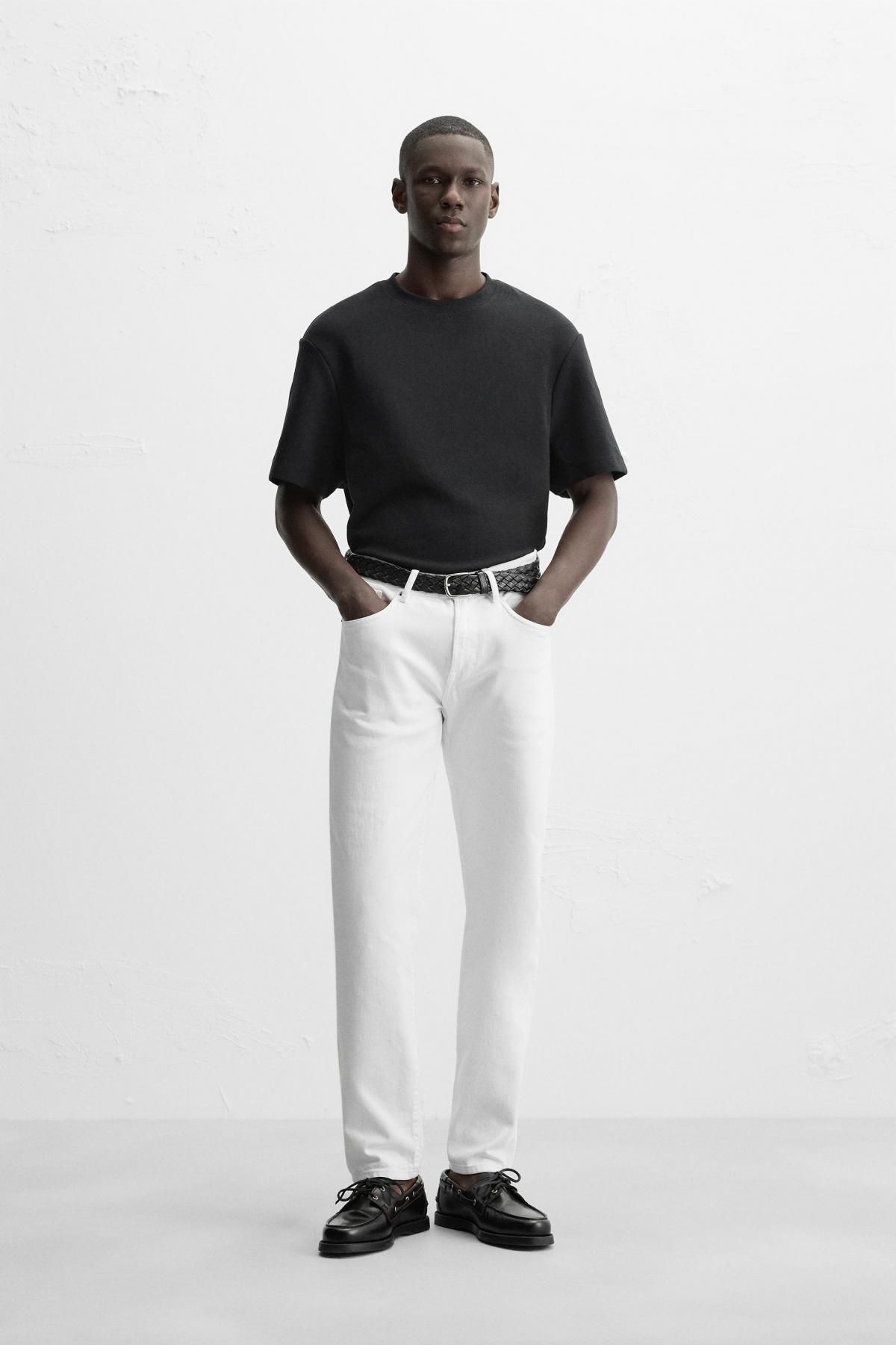 자라 슬림핏 진 0774/340 WHITE - 상세 이미지 2