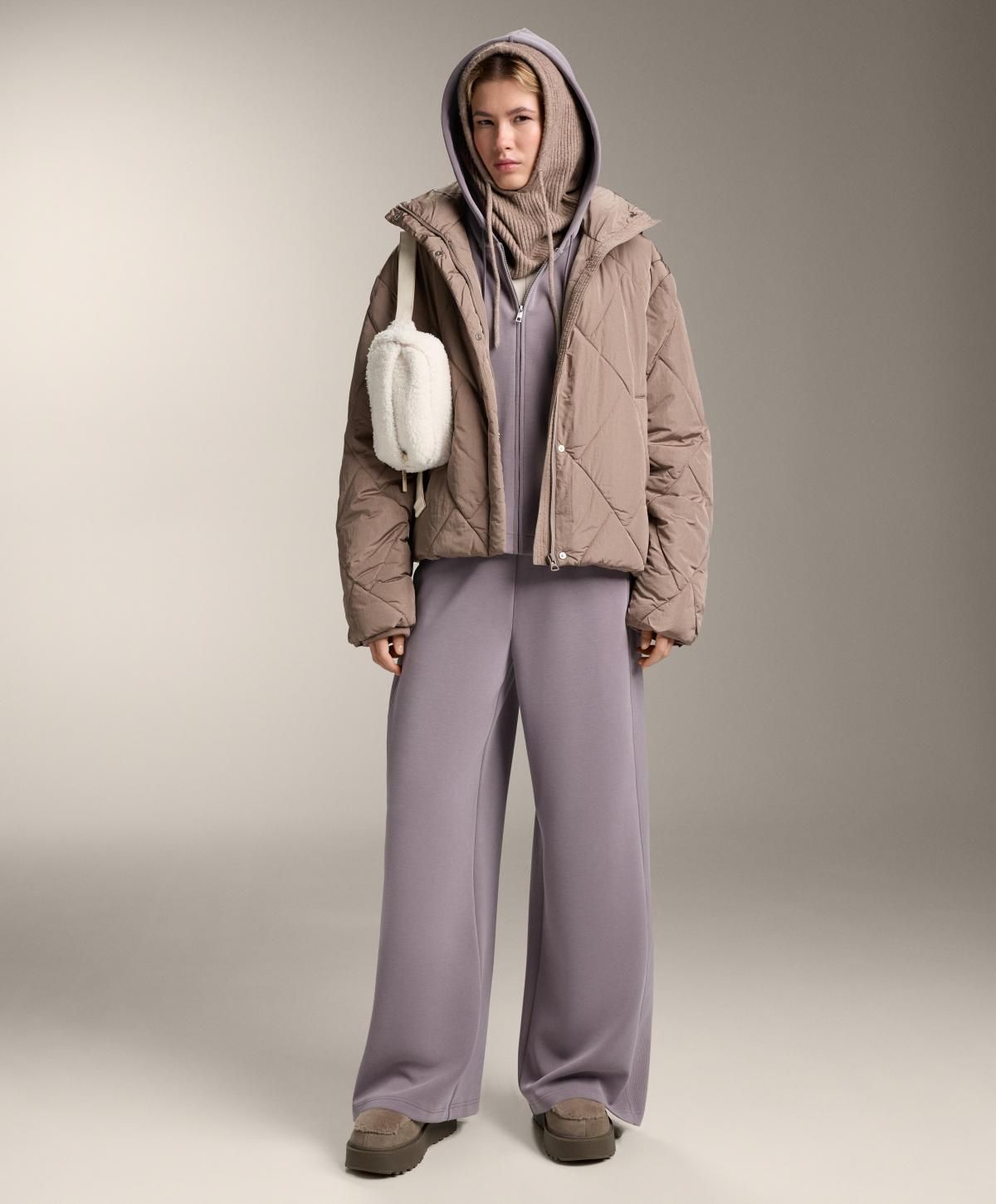 오이쇼 모달 테크니컬 스트레이트핏 와이드 팬츠 1279/838 DUSTYLILAC - 상세 이미지 2