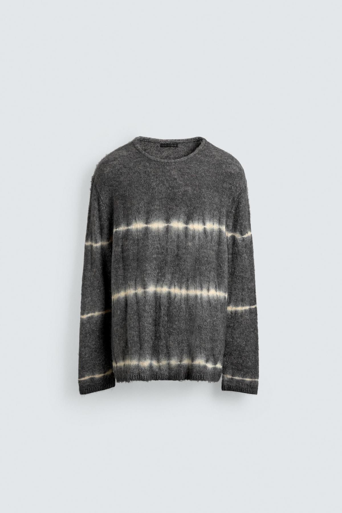 자라 타이다이 라운드넥 니트 스웨터 9598/331 SEA GREEN - 메인 이미지