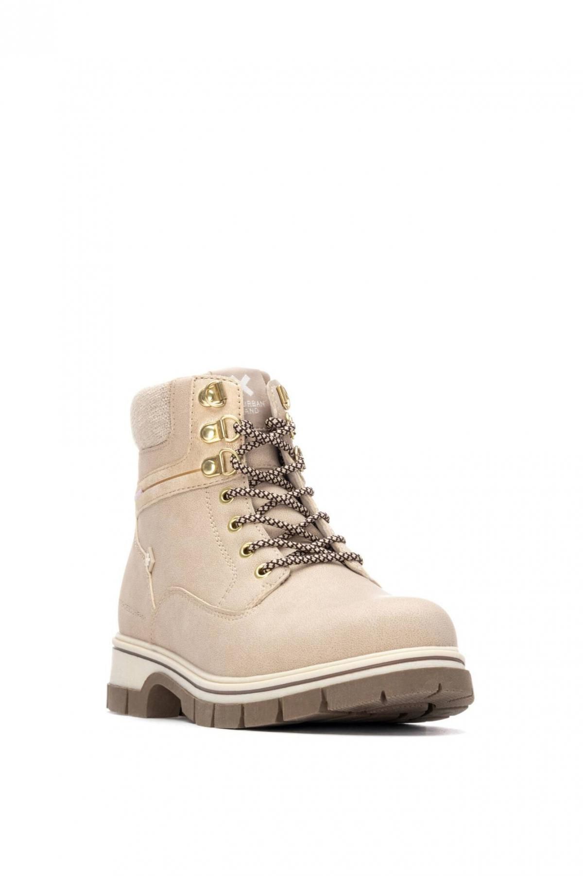 엑스티아이 베이지 밀리터리 스타일 여성 앵클부츠 1522760 BEIGE - 상세 이미지 3