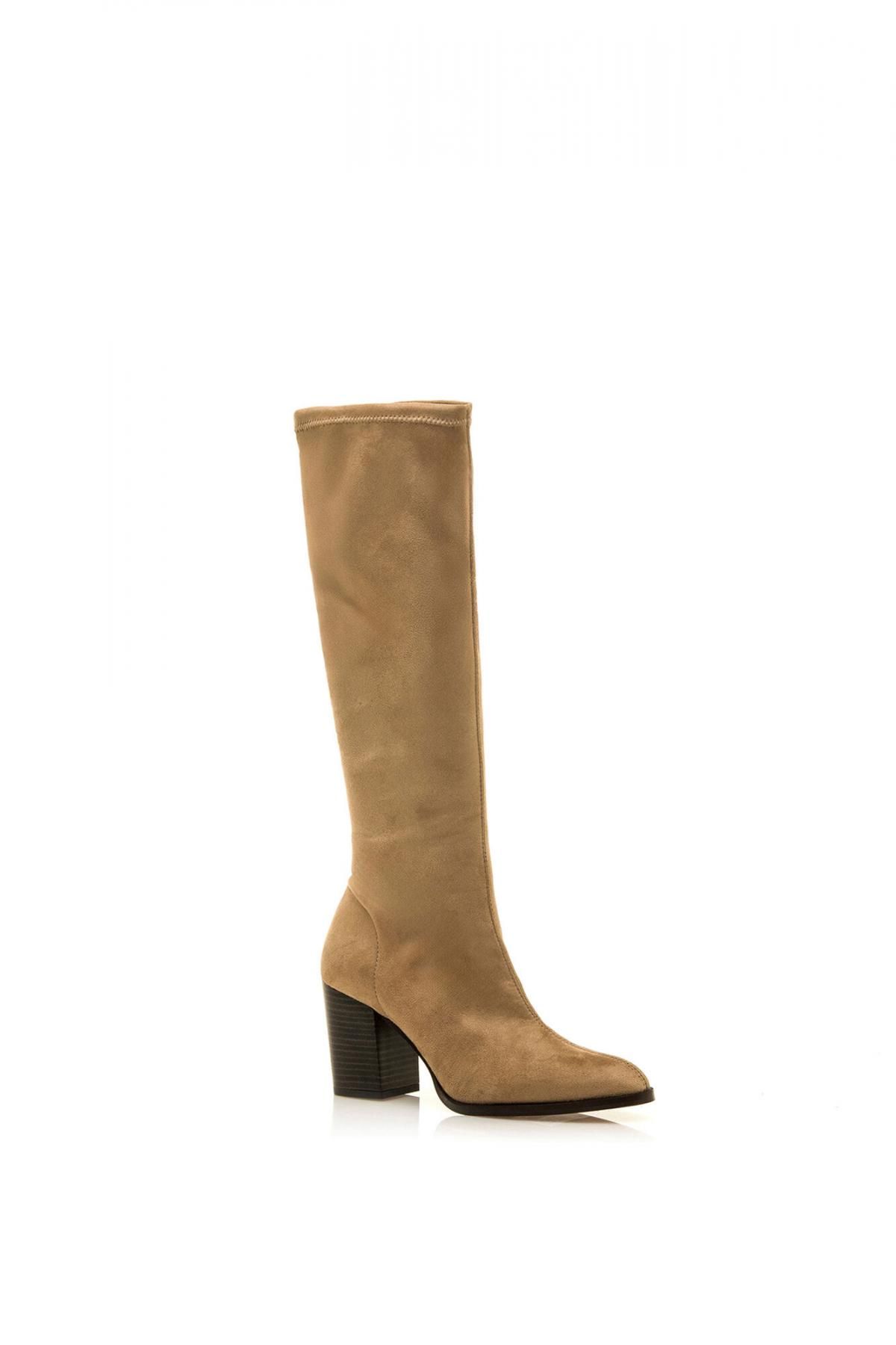 엠티엔지 스웨이드 롱 부츠 스트레치 베이지 1522675 BEIGE - 상세 이미지 2