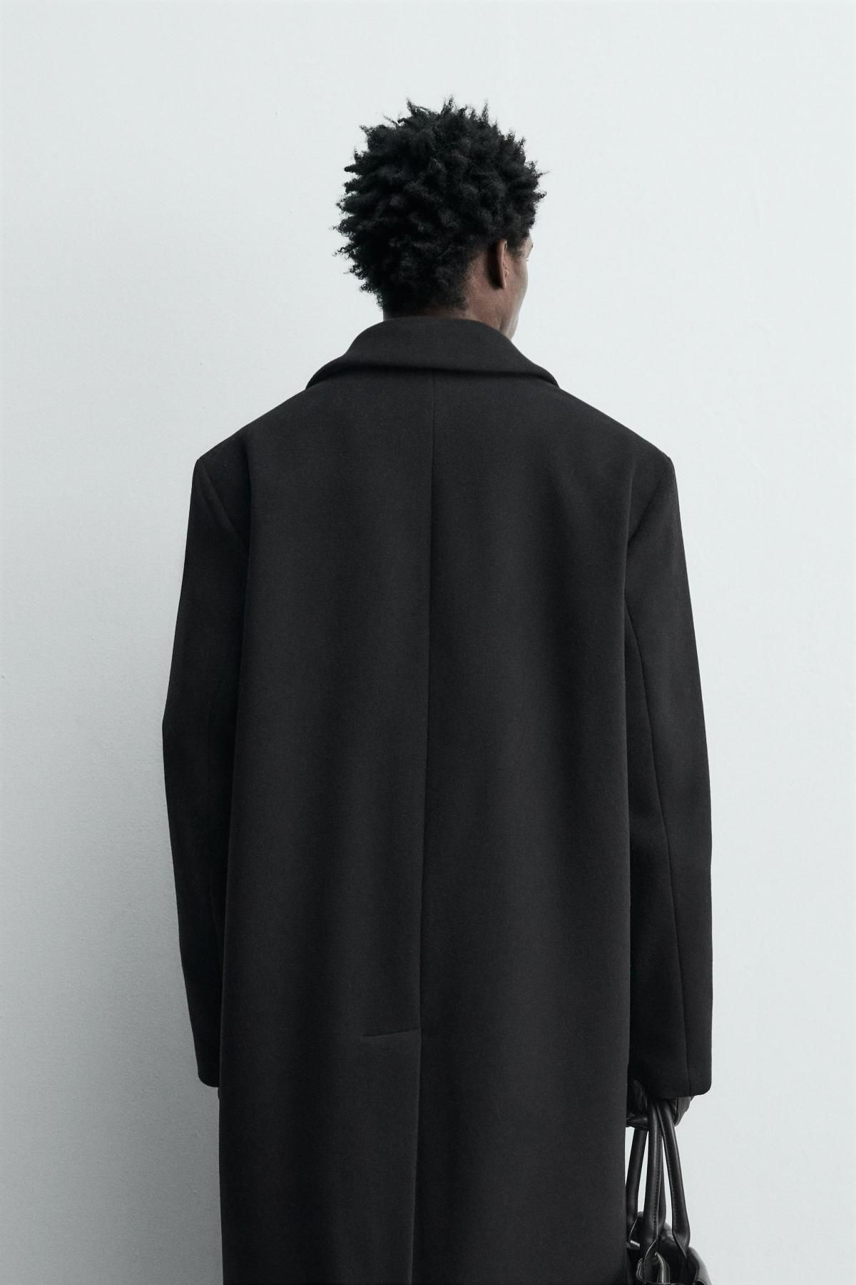 자라 이탈리안 울 혼방 싱글 코트 5968/523 BLACK - 상세 이미지 4