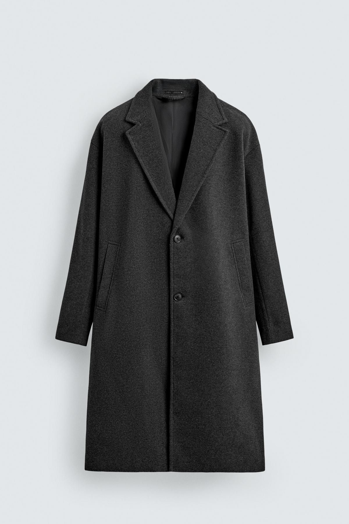 자라 테크니컬 방수 싱글 롱 코트 5070/400 ANTHRACITE GREY - 메인 이미지