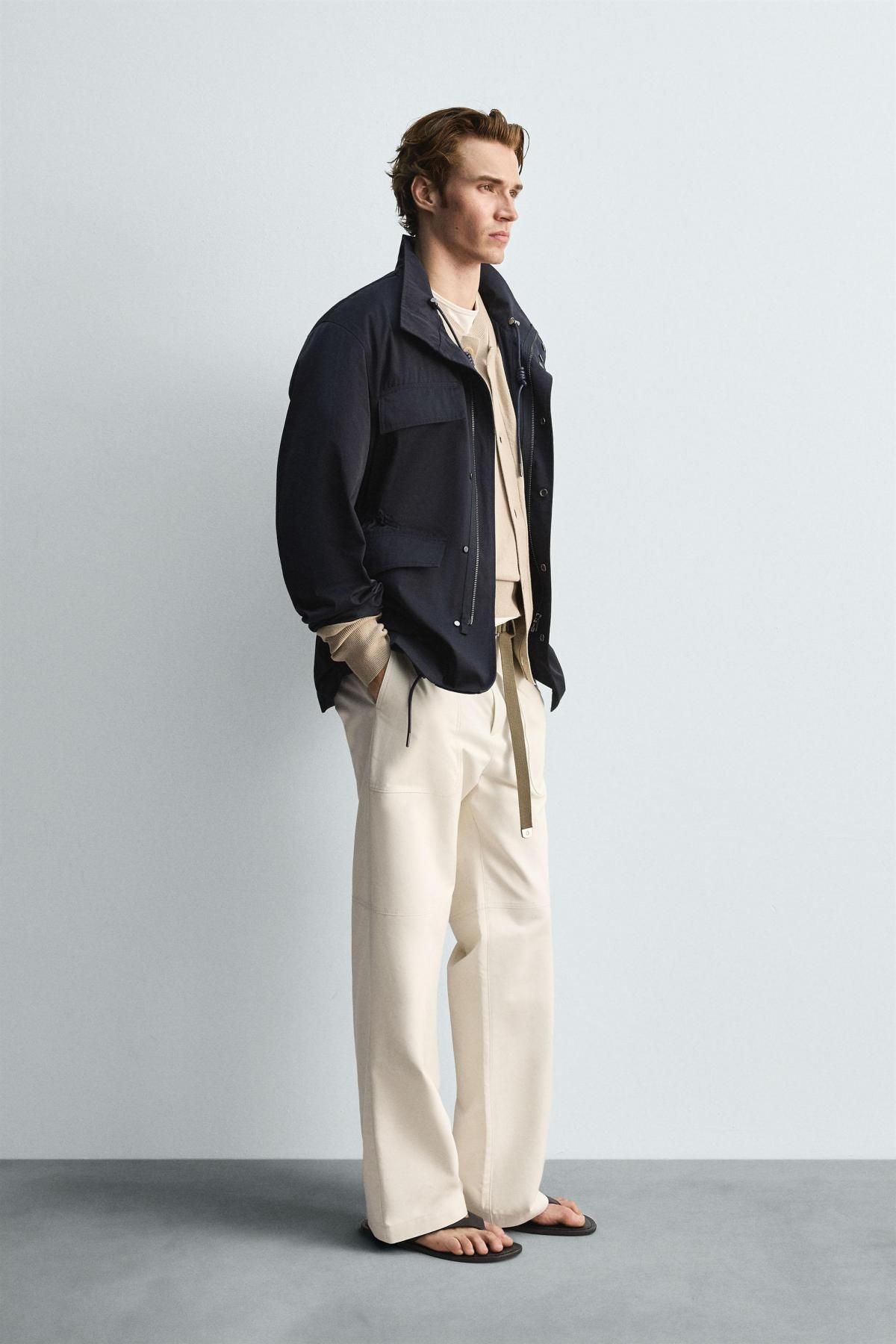 자라 테크니컬 멀티포켓 하이넥 파카 1437/332 NAVY BLUE - 상세 이미지 5