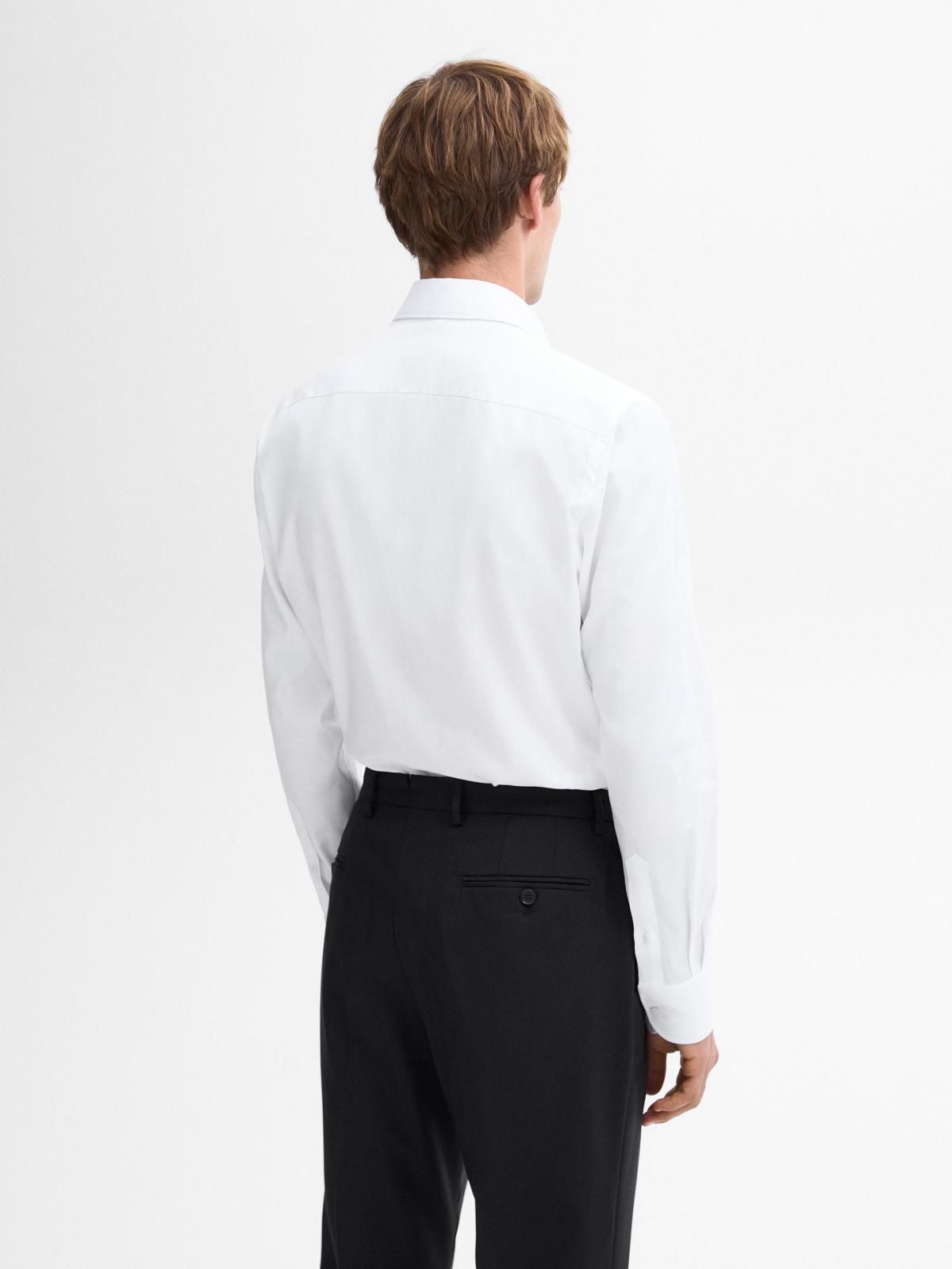 마시모두띠 클래식 레귤러핏 코튼 화이트 긴팔 셔츠 0170/174 WHITE - 상세 이미지 5