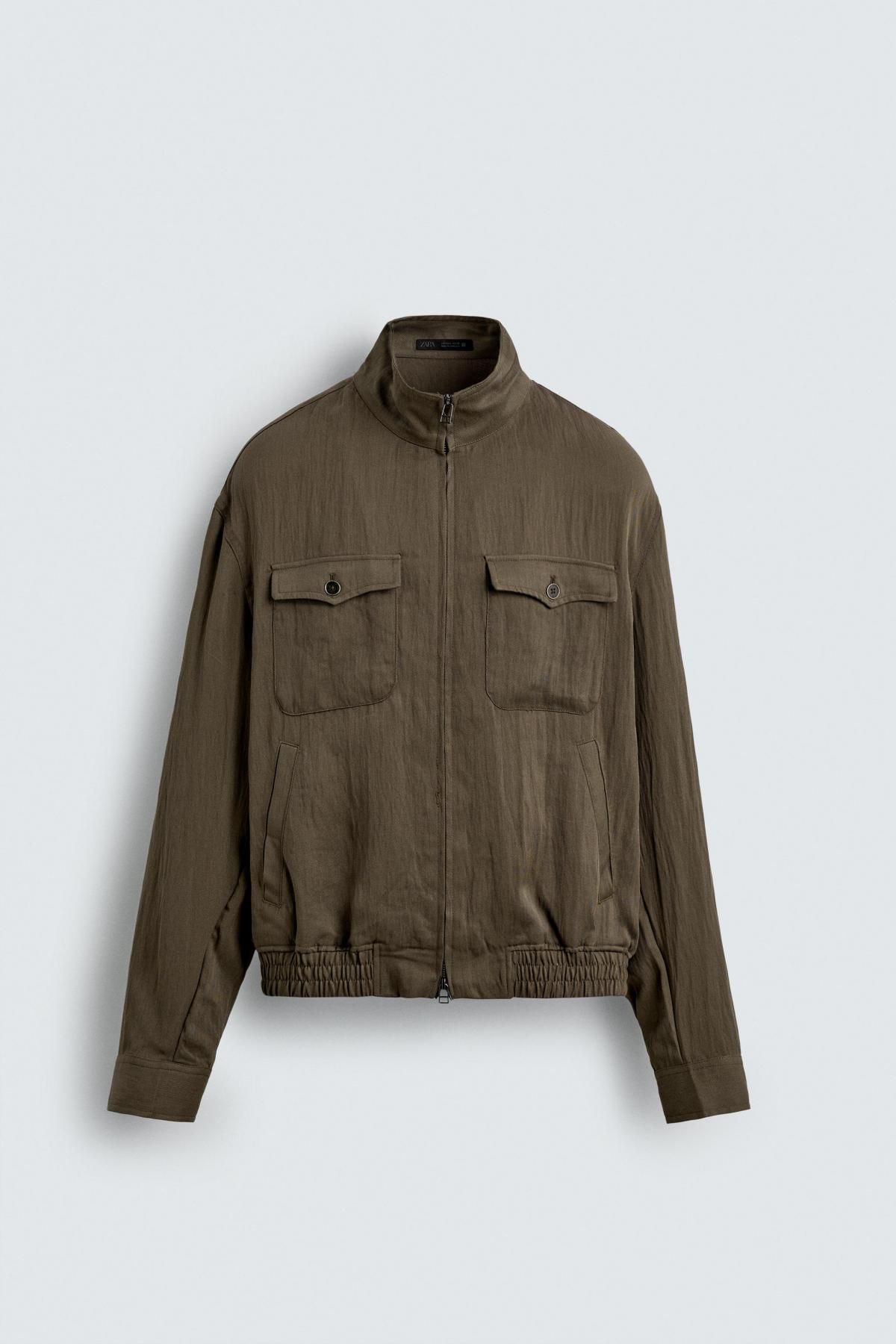 자라 테크니컬 릴랙스핏 라이트 블루종 재킷 3715/402 GREENISH - 메인 이미지
