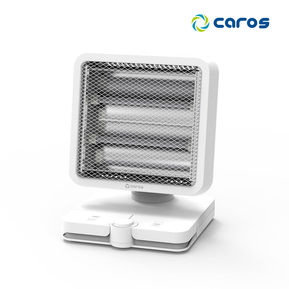 캐로스 미니 전기 온풍기 풋터치 캠핑용 탁상용 사무실 원룸 욕실 난로 PTC 휴대용 난방기