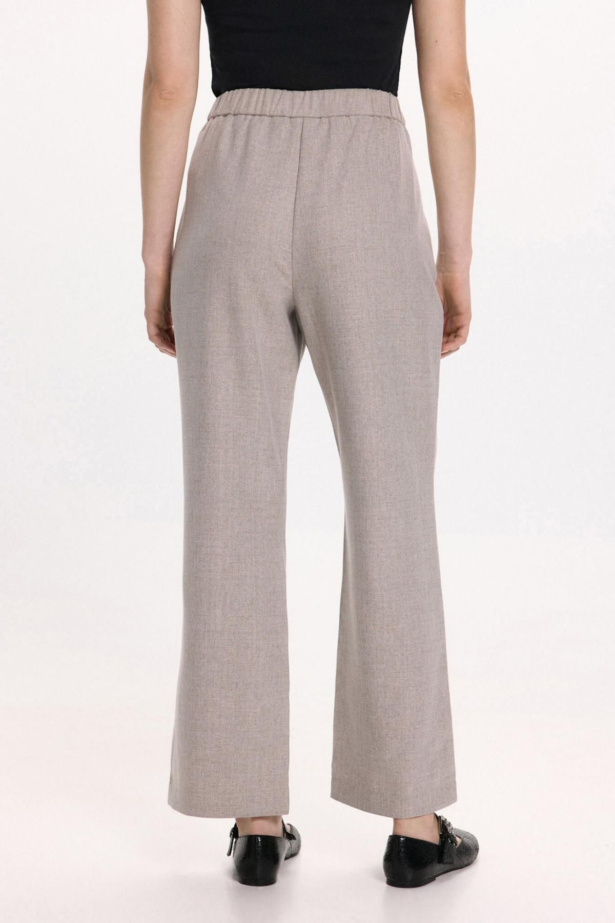 빌라 하이웨이스트 와이드 슬랙스 팬츠 3722168 GRIS - 상세 이미지 4