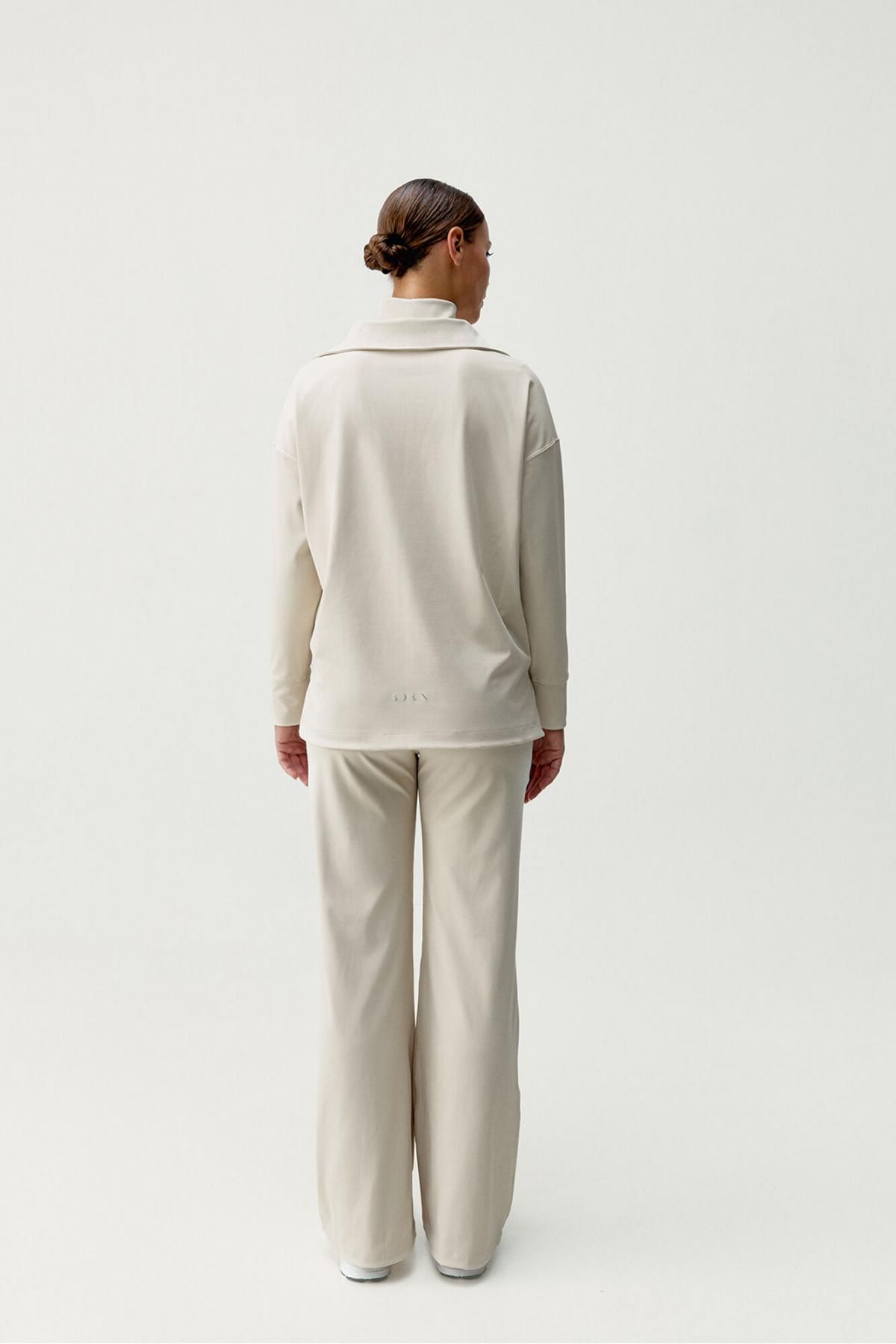 본리빙요가 테크니컬 와이드핏 팬츠 아이보리 8182787 MARFIL - 상세 이미지 5