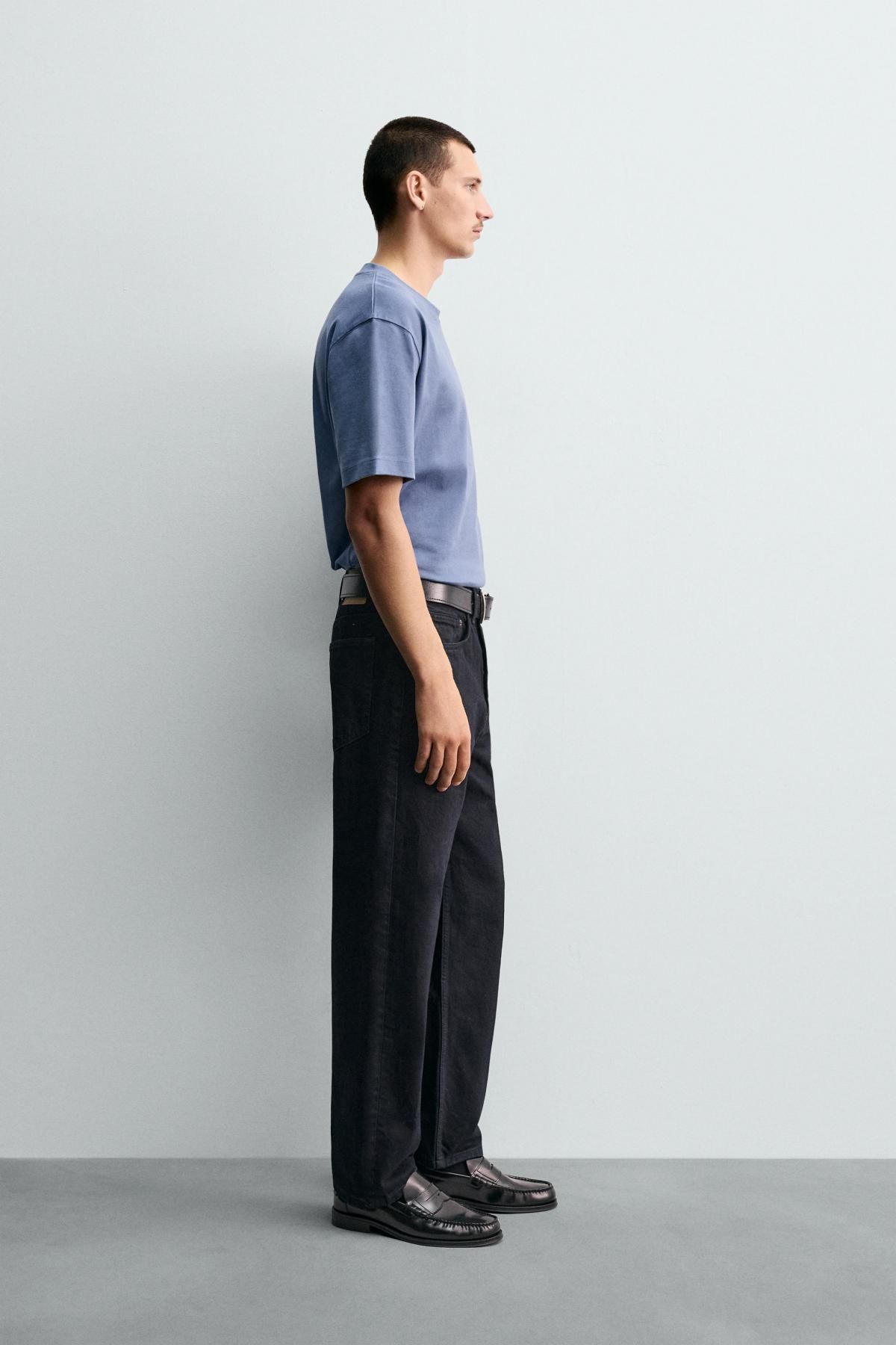 자라 블랙 스트레이트핏 데님 청바지 3991/325 BLUE/BLACK - 상세 이미지 5