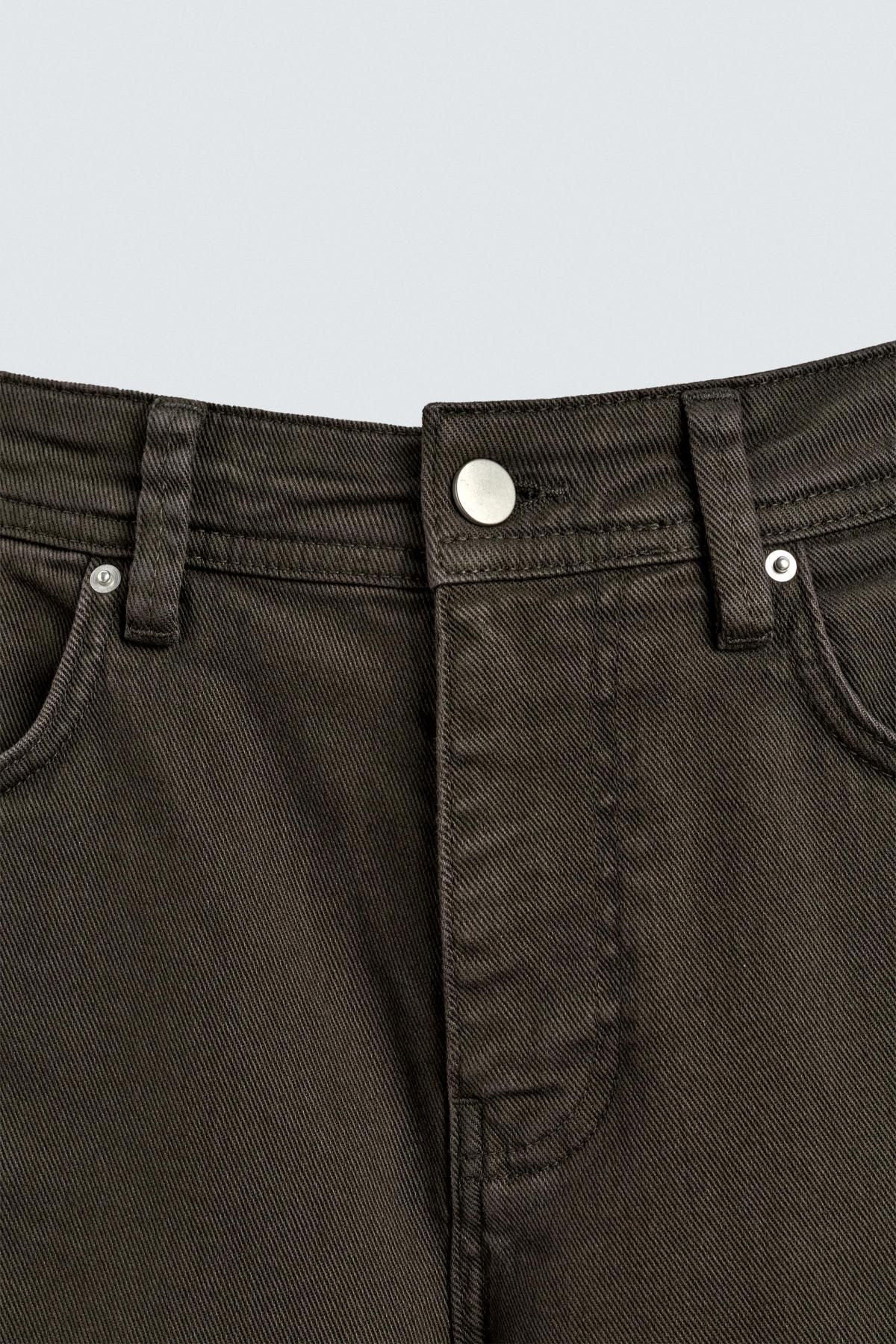 자라 스트레치 코튼 스트레이트핏 팬츠 2342/301 BROWN - 상세 이미지 3