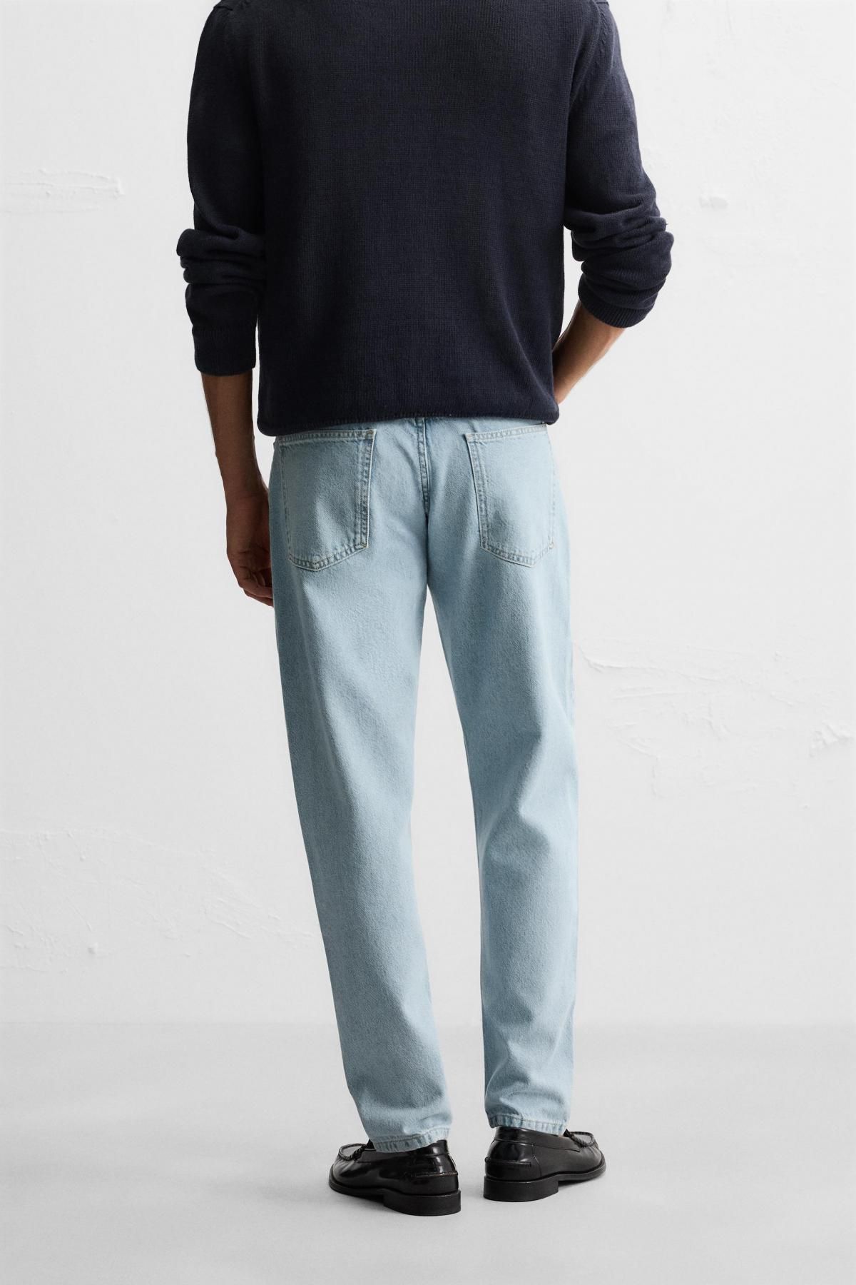 자라 라이트데님 슬림핏 청바지 5585/300 MID-BLUE - 상세 이미지 4