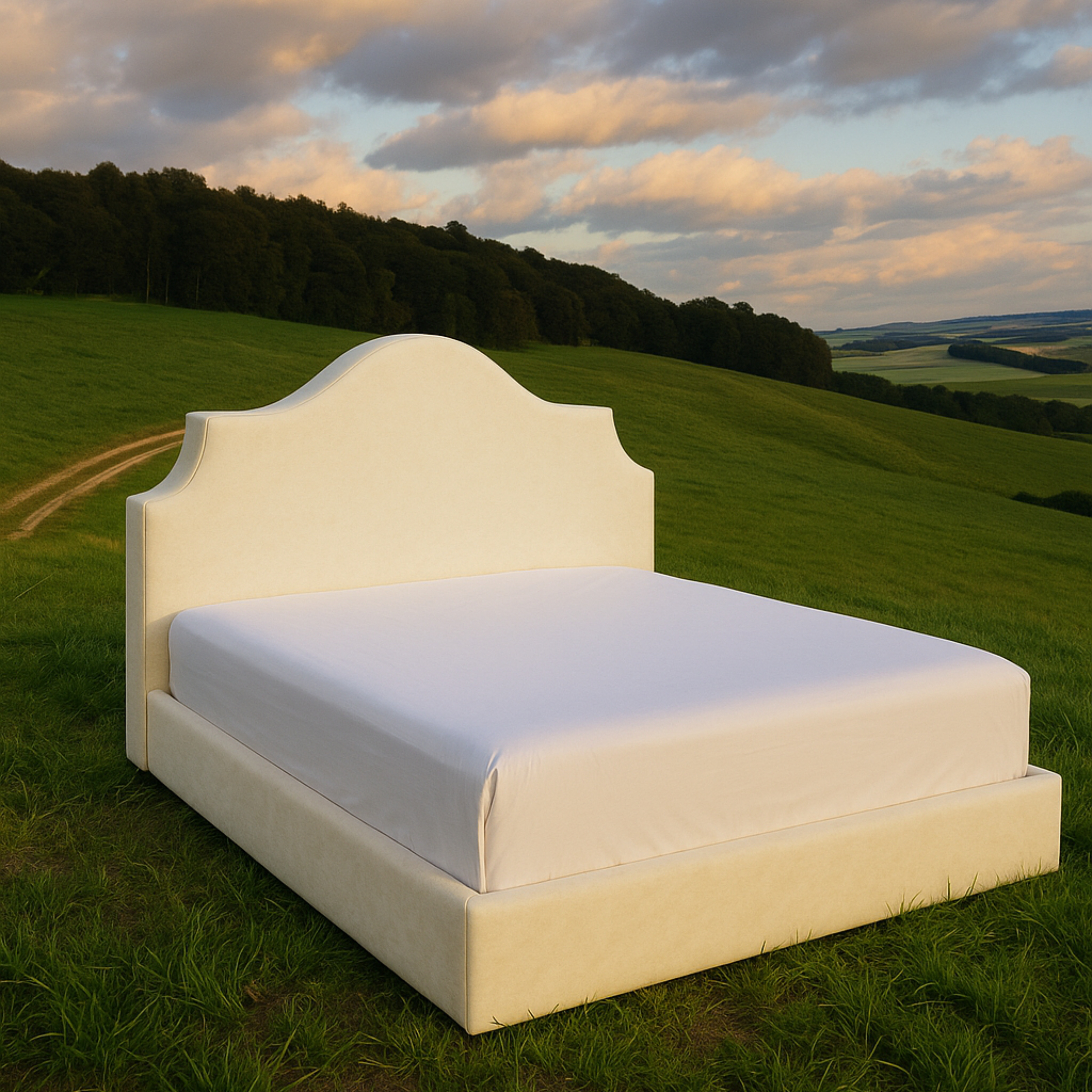 신혼 부부 침대 프레임 호텔식 패브릭 모던 SS 1100