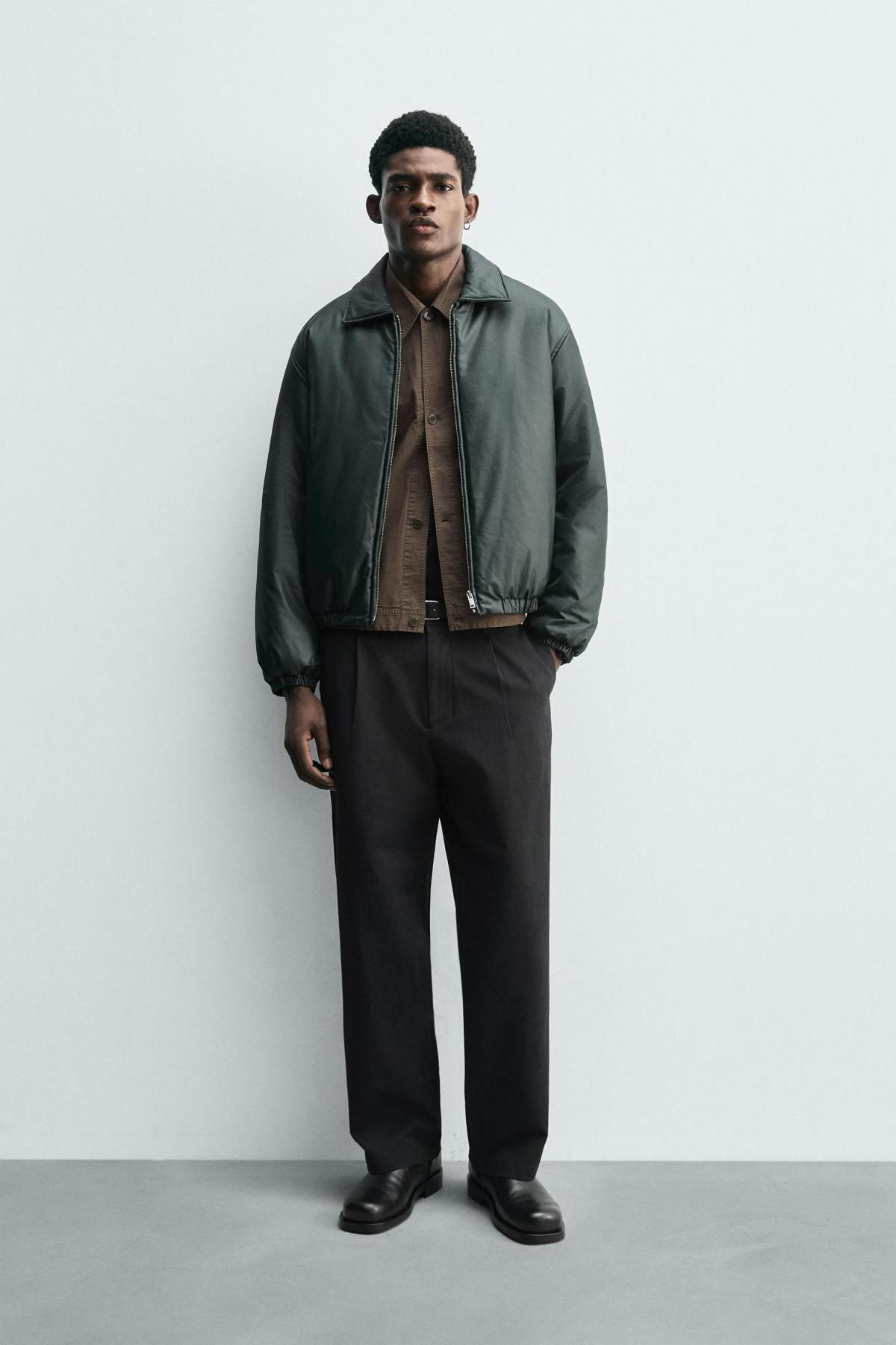 자라 테크니컬 퀼팅 집업 재킷 3286/309 DARK GREEN - 상세 이미지 2
