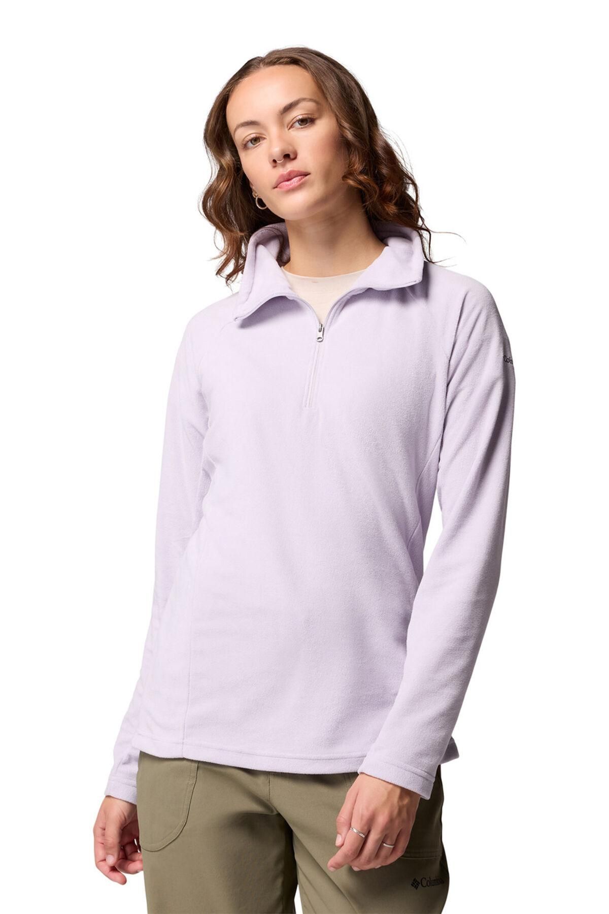 컬럼비아 경량 하프집업 플리스 긴팔 티셔츠 9050545 MORADO/LILA - 메인 이미지