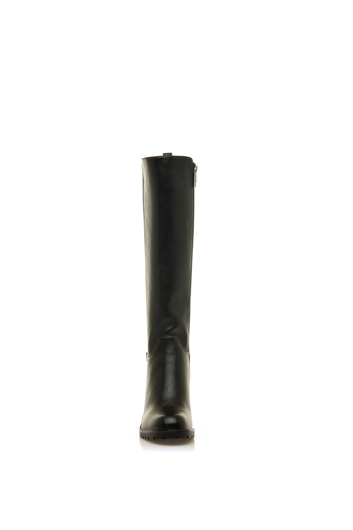 엠티엔지 어반 롱부츠 블랙 엘라스틱 버클 1522672 NEGRO - 상세 이미지 3