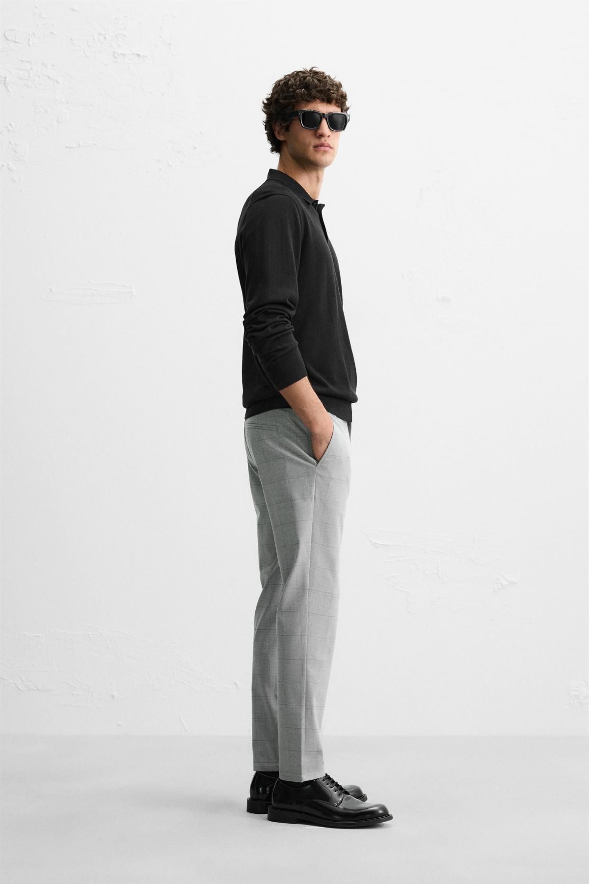 자라 슬림핏 컴포트 팬츠 6861/441 GREY MARL - 상세 이미지 4