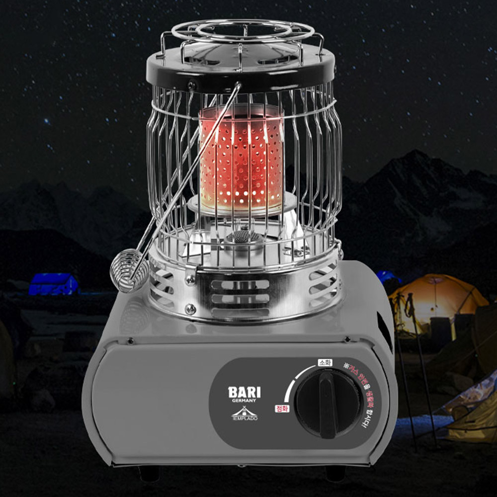 크루거 부탄가스 히터 BRH-AD6204G 그레이 겨울 난방