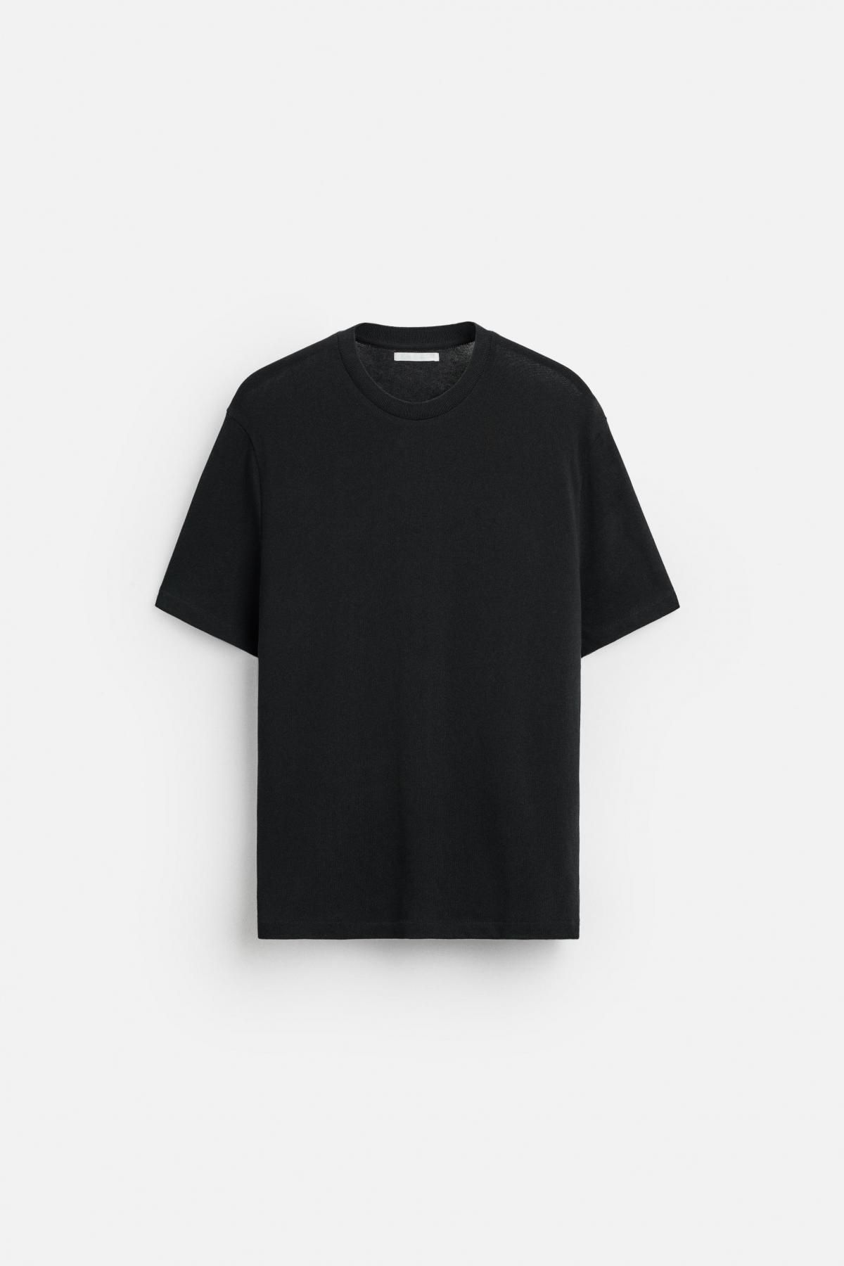 자라 베이직 니트 티셔츠 4231/416 BLACK - 메인 이미지