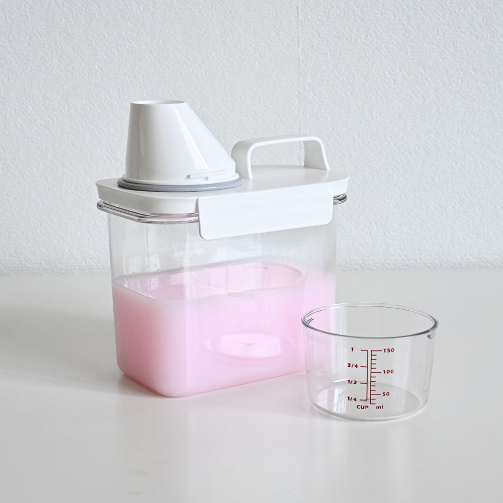 세제소분용기 액체 가루 리필 세탁세제통 디스펜서 세탁기 세제 1100ml - 상세 이미지 5
