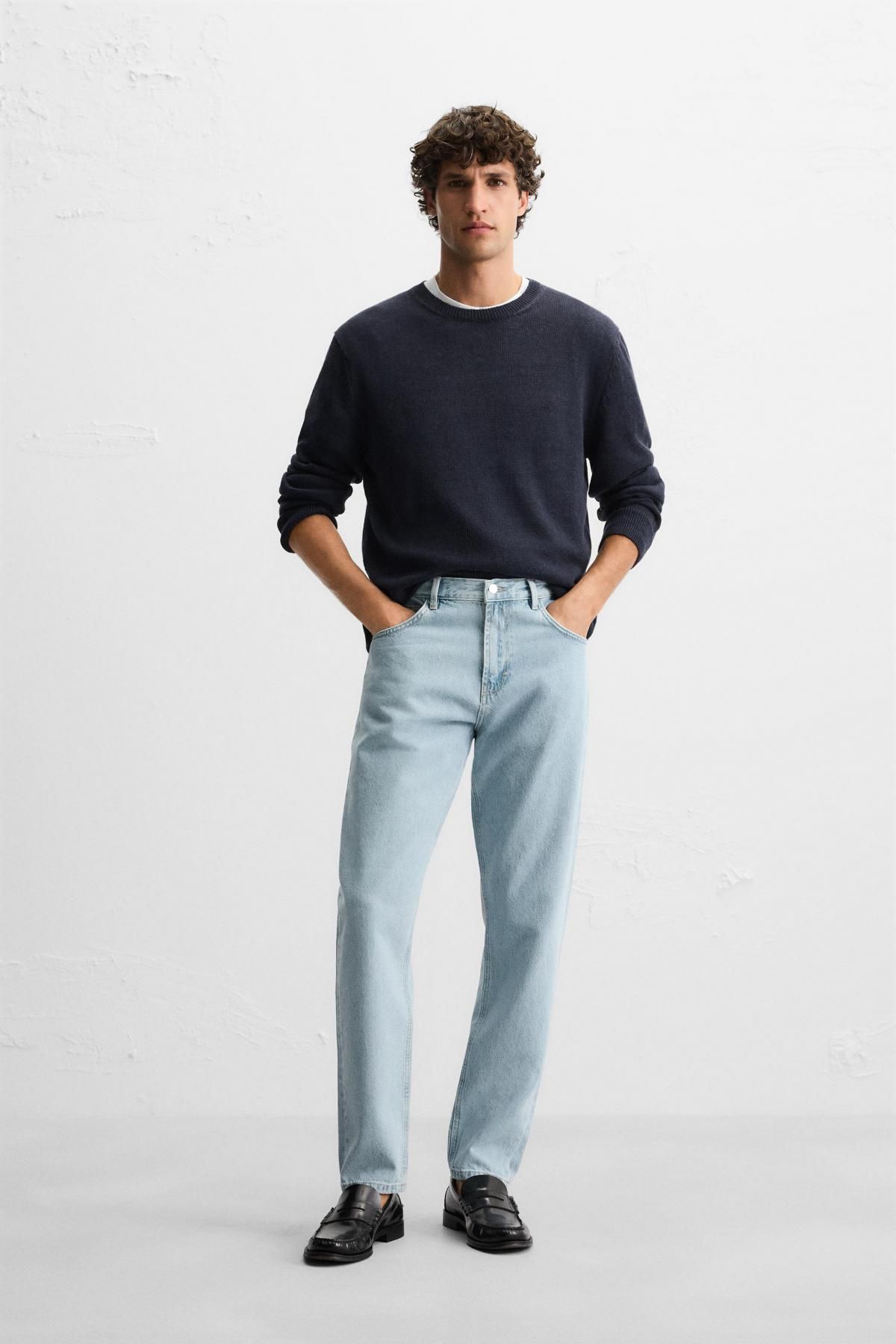 자라 라이트데님 슬림핏 청바지 5585/300 MID-BLUE - 상세 이미지 2