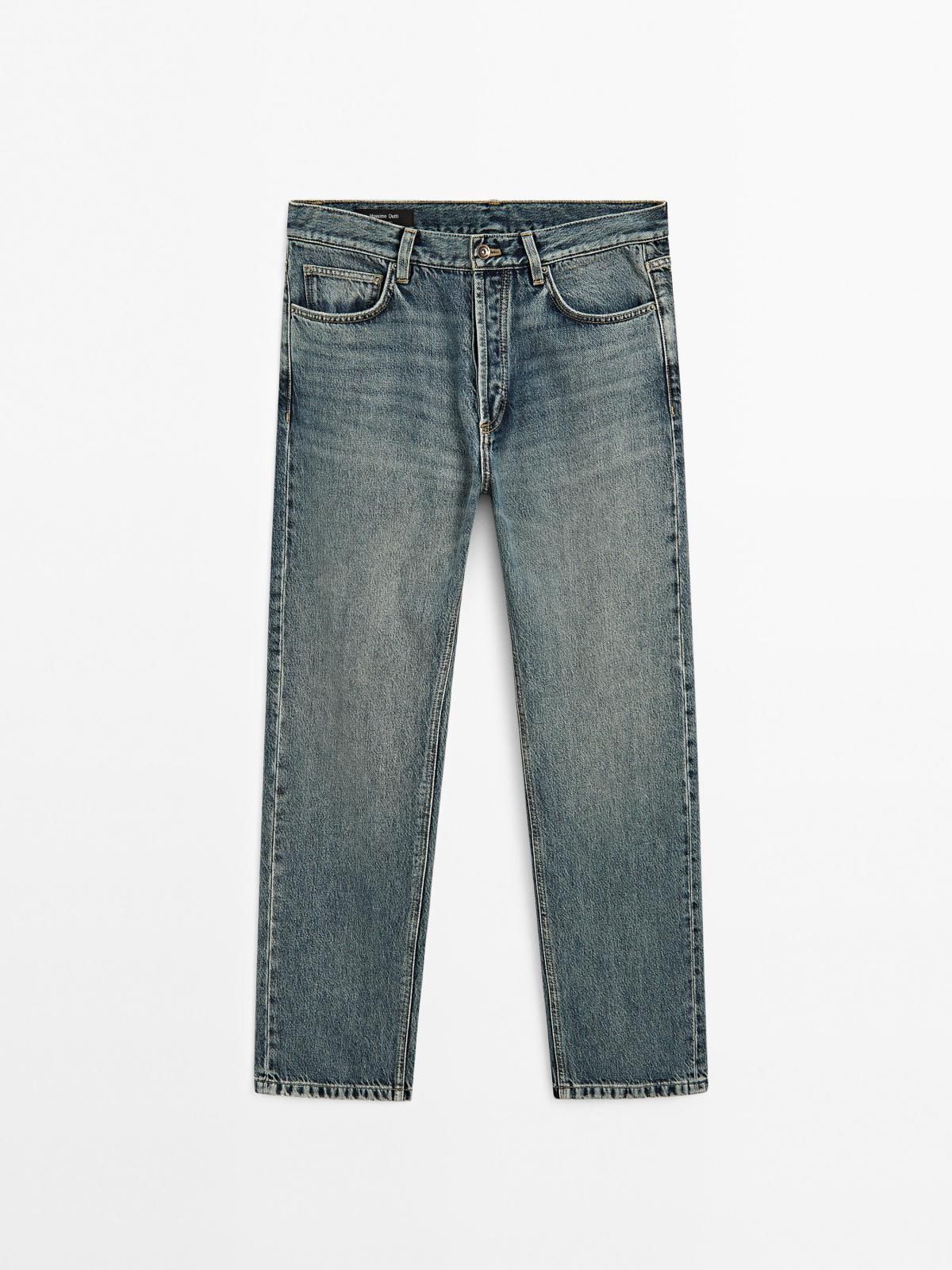 마시모두띠 테크니컬 스트레이트핏 데님 청바지 0305/142 MEDIUM BLUE - 상세 이미지 4
