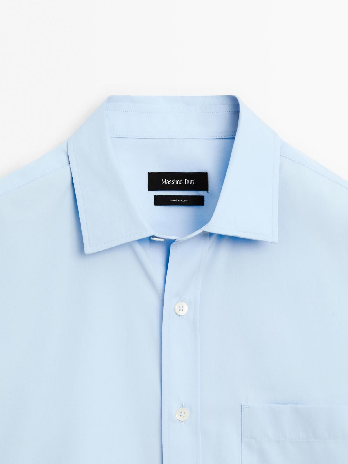 마시모두띠 레귤러핏 100 코튼 스카이 블루 긴팔 셔츠 0148/600 SKY BLUE - 상세 이미지 2
