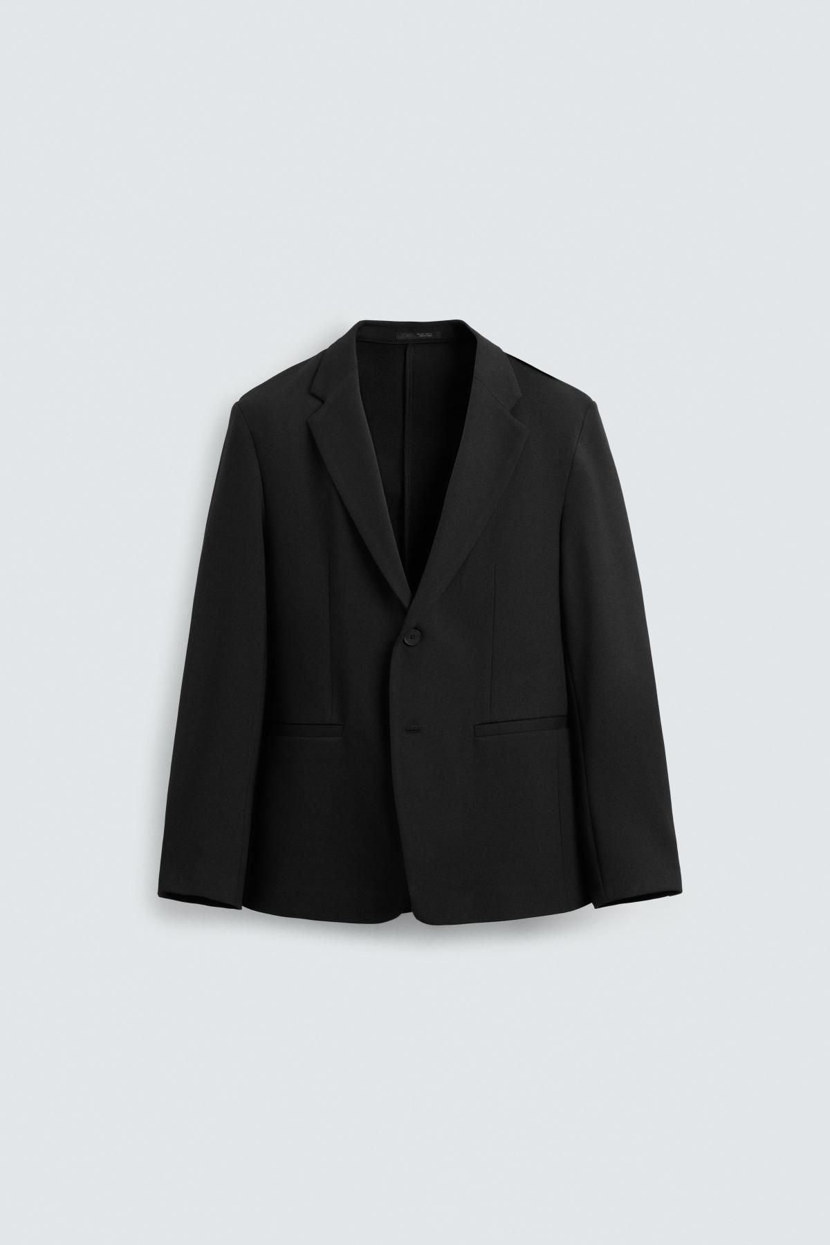 자라 컴포트 슬림핏 블랙 블레이저 0706/102 BLACK - 메인 이미지