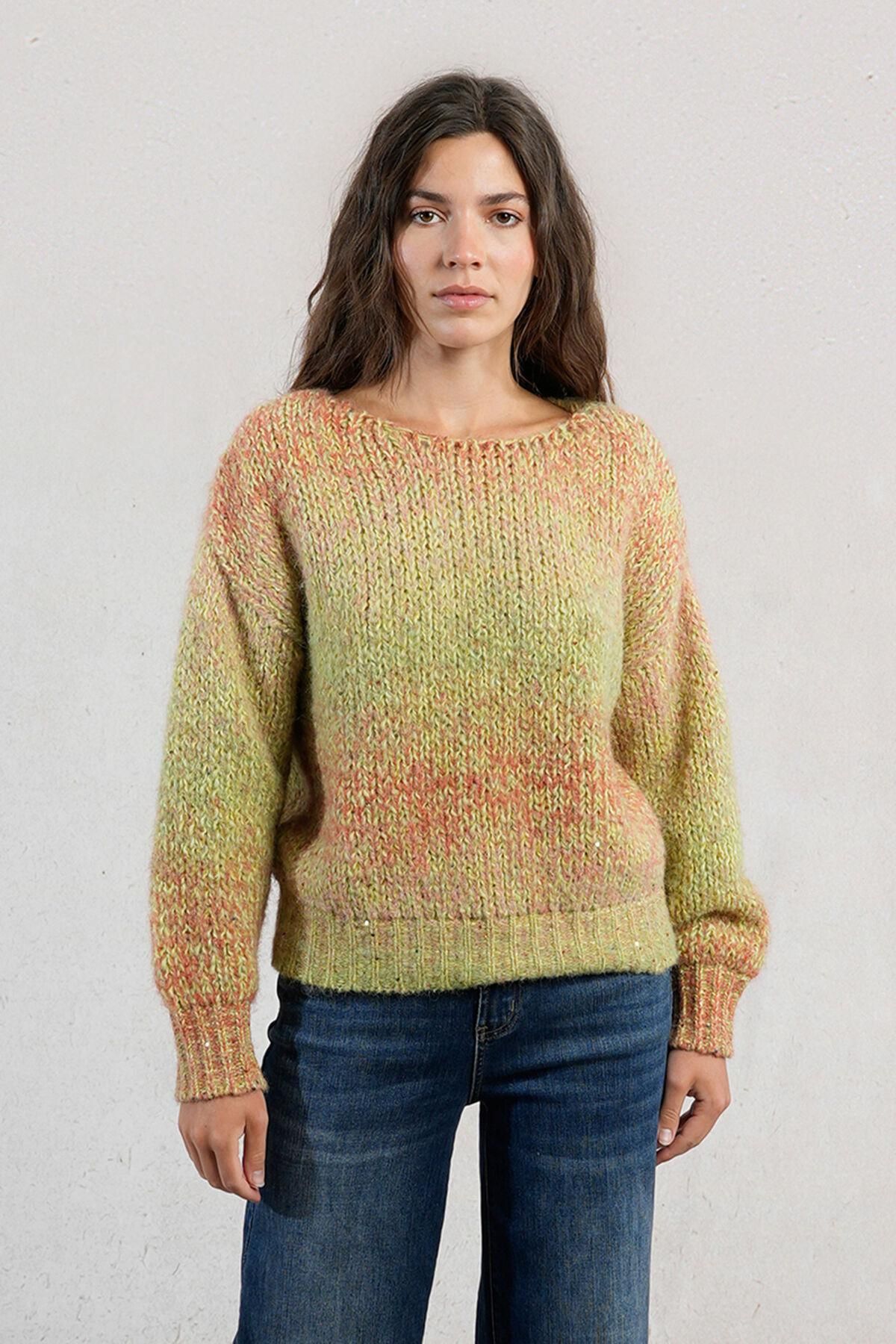 몰리브라켄 타이다이 라운드넥 긴팔 니트 스웨터 3762235 MULTICOLOR - 상품 이미지