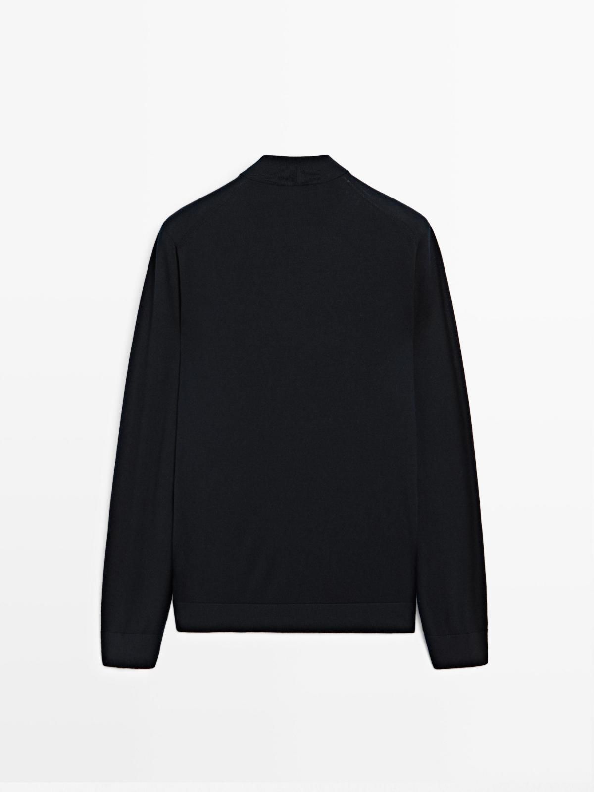 마시모두띠 프리미엄 메리노울 집업 니트 가디건 0935/210 NAVY BLUE 이미지 7