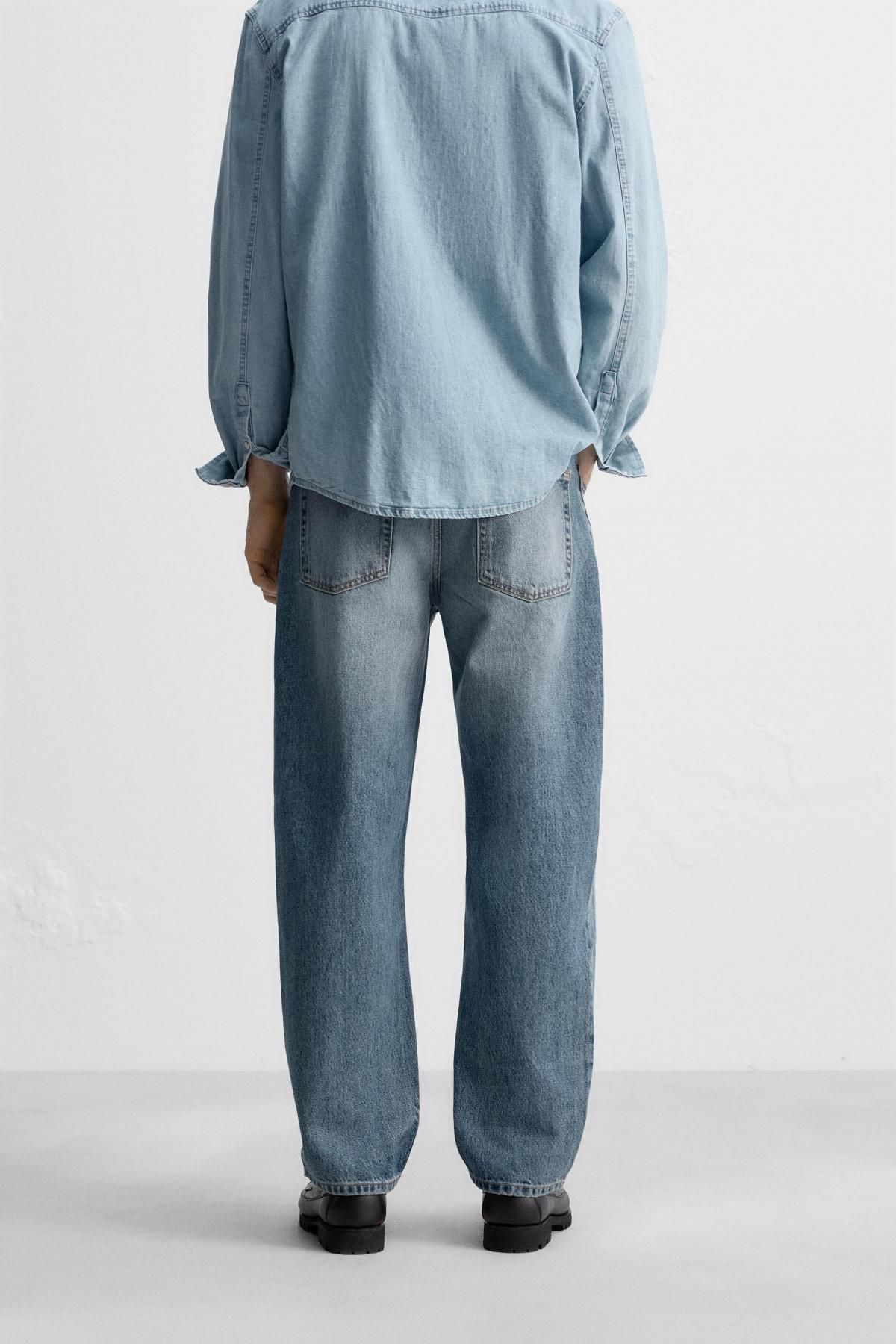 자라 스트레이트핏 진 8062/410 MID-BLUE - 상세 이미지 4
