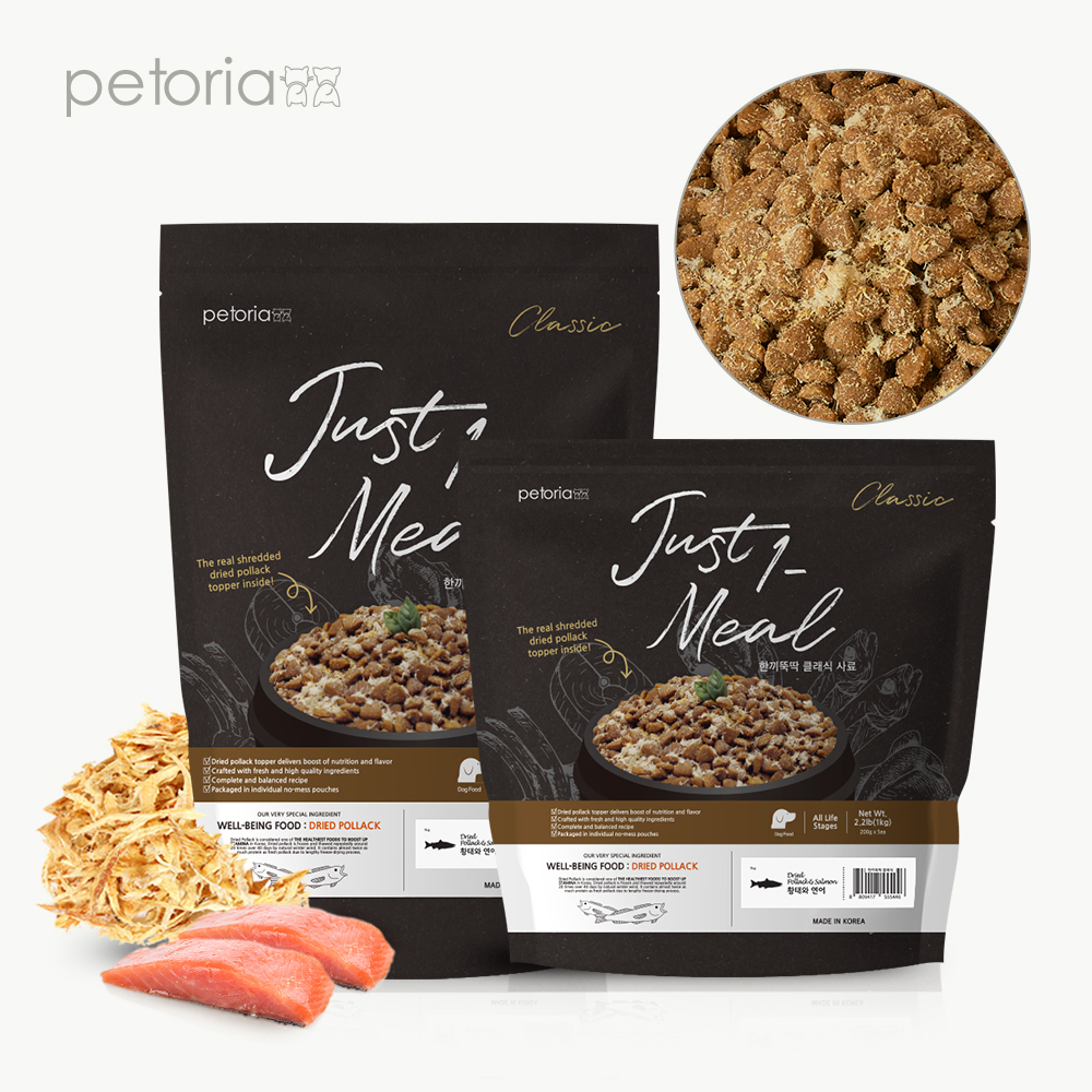 한끼뚝딱 클래식 강아지 건식 사료 전연령 황태와 소고기 1kg+2.4kg (3.4kg) - 상세 이미지 3