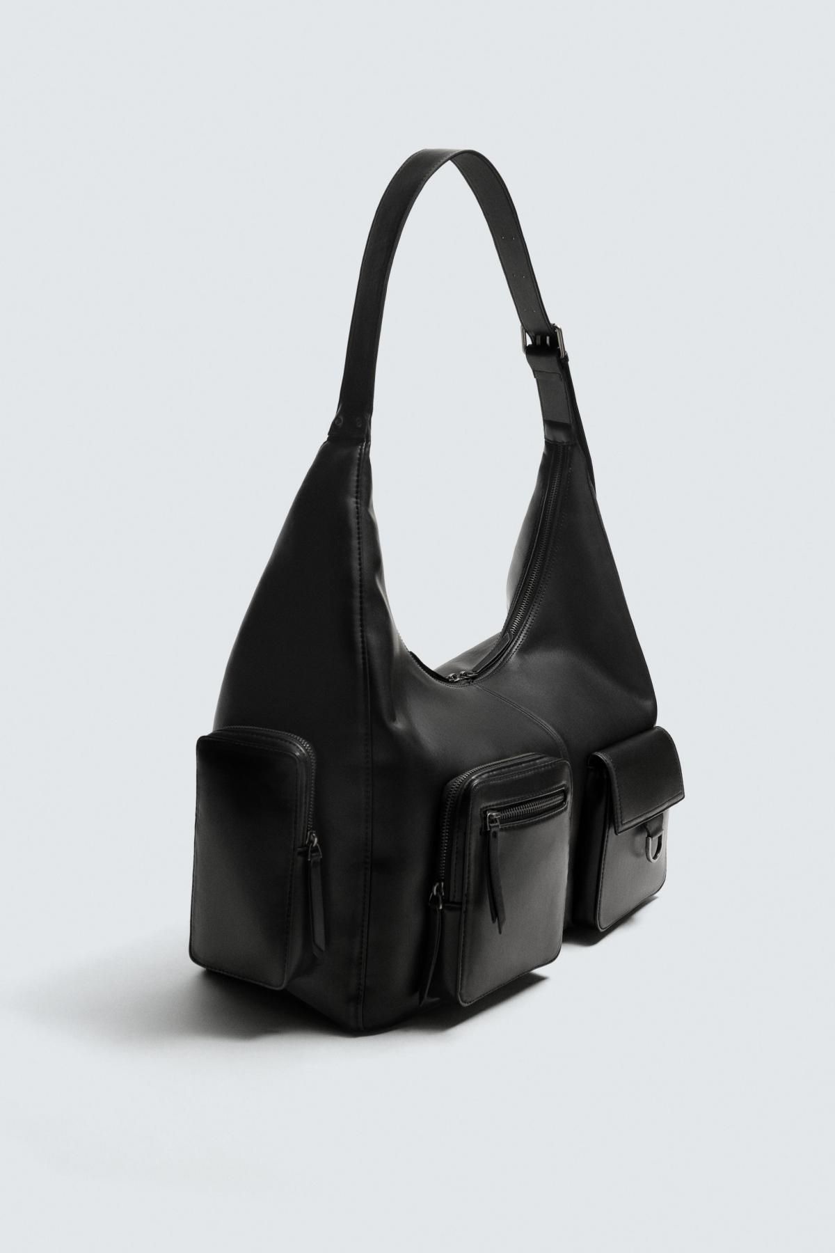 자라 테크니컬 멀티포켓 블랙 숄더백 3170/620 BLACK - 상세 이미지 5