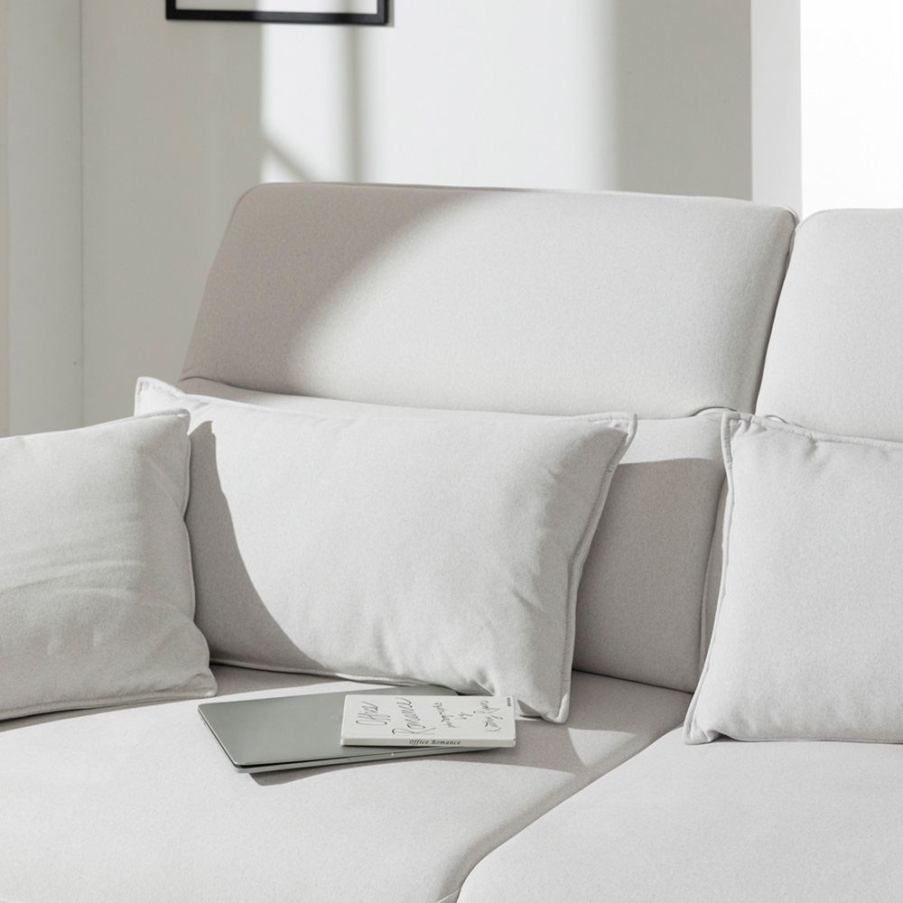 테로스 리클라이너 쇼파 슬라이드 무빙 모션소파 아이보리, 3인용