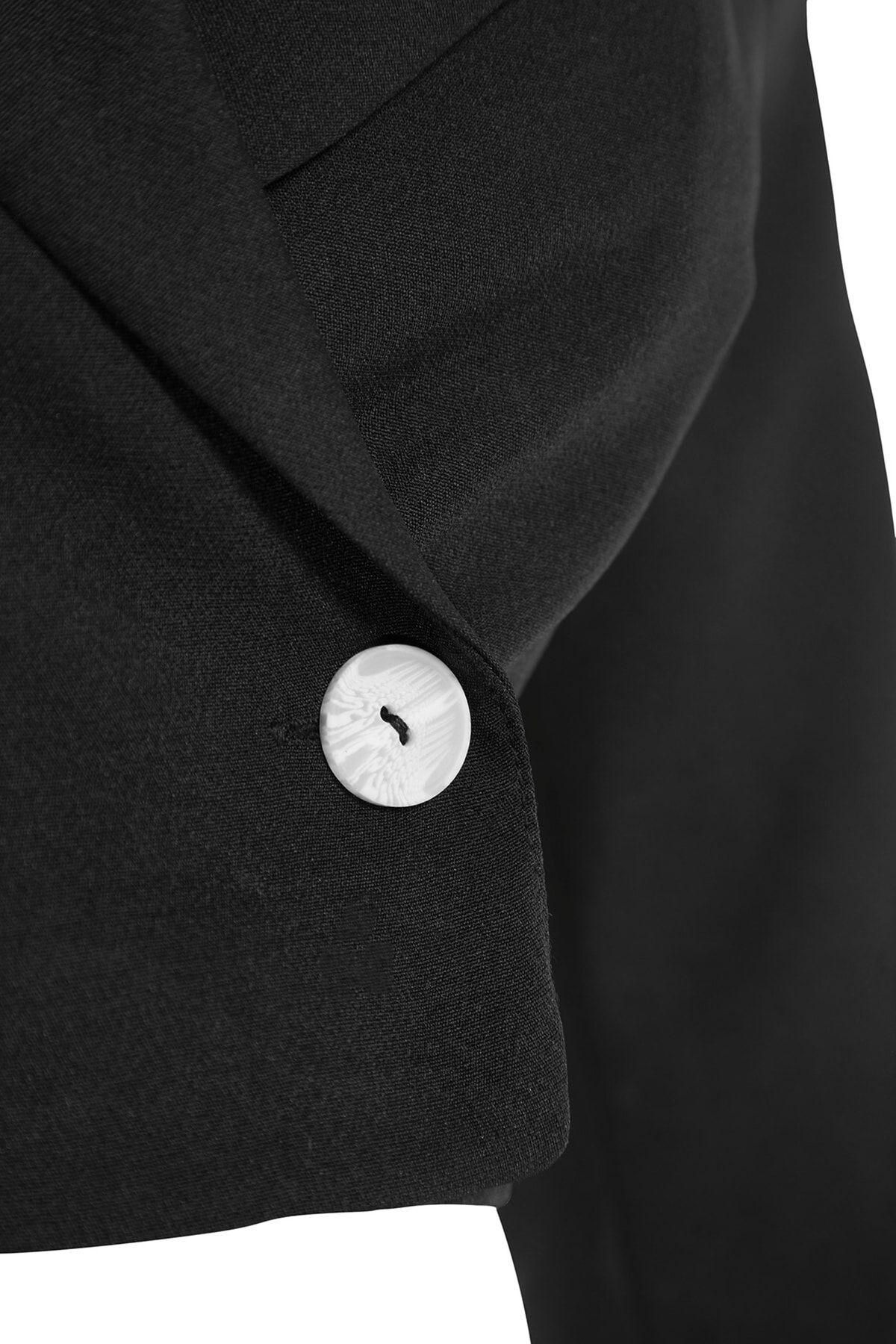 트렌디올 테일러드 크롭 블레이저 자켓 0492825 NEGRO - 상세 이미지 5