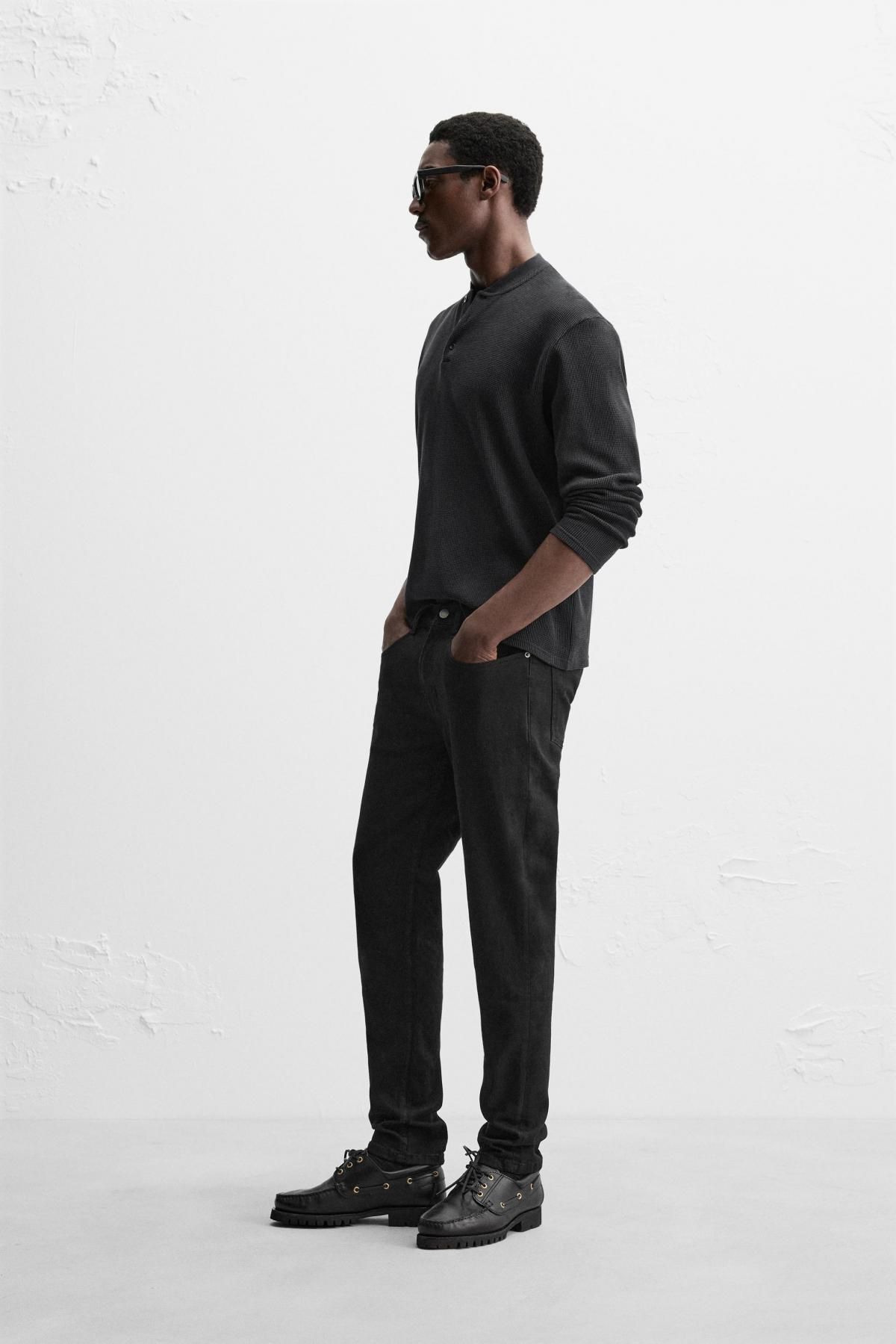 자라 슬림핏 진 0774/340 BLACK - 상세 이미지 4