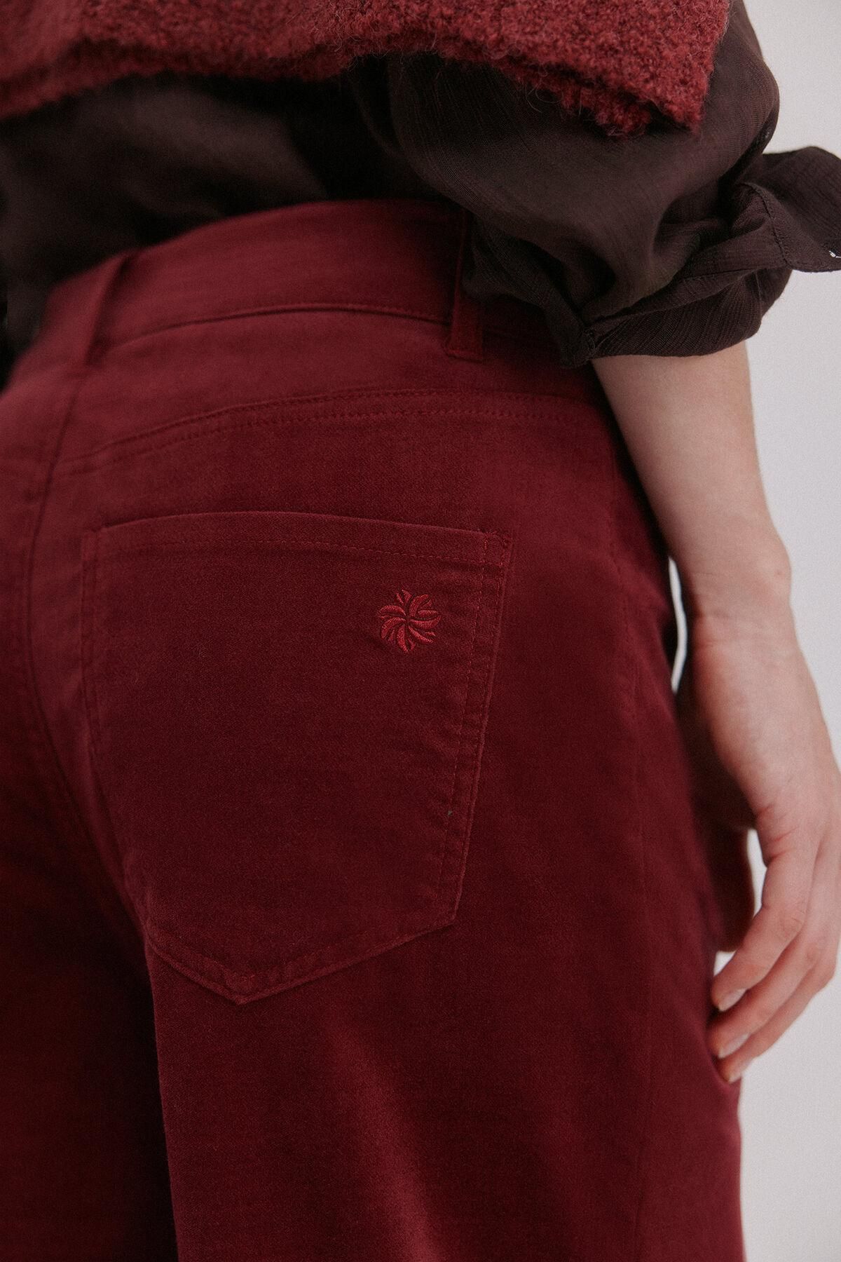 호스 인트로피아 코듀로이 와이드핏 트렌디 팬츠 6542833 GRANATE - 상세 이미지 5